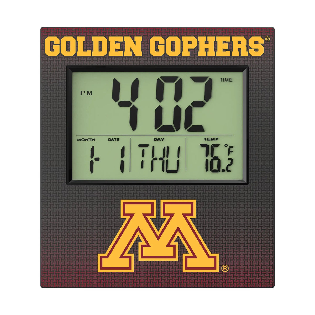 University of Minnesota Golden Gophers Linen Wall Clock