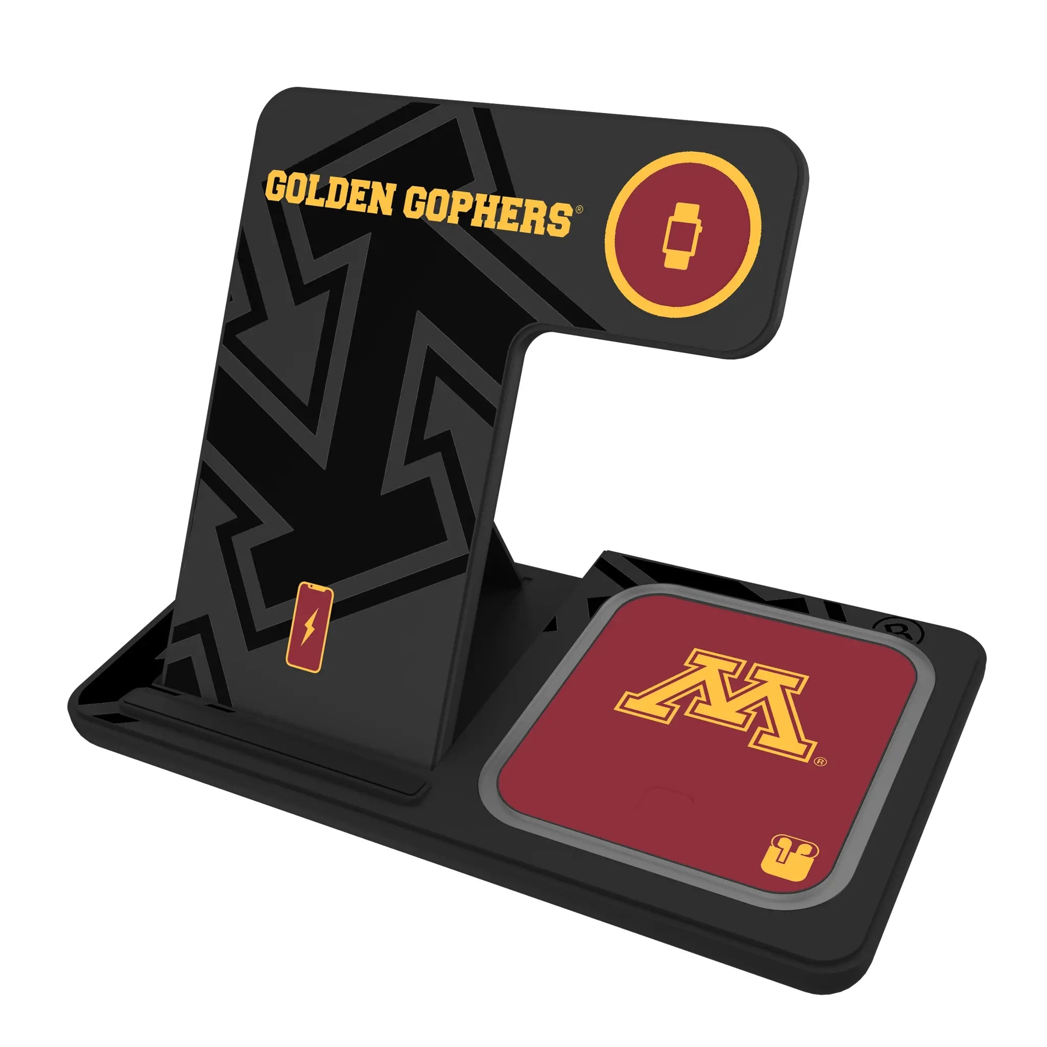 University of Minnesota Golden Gophers Monocolor Tilt 3 in 1 Charging Station
