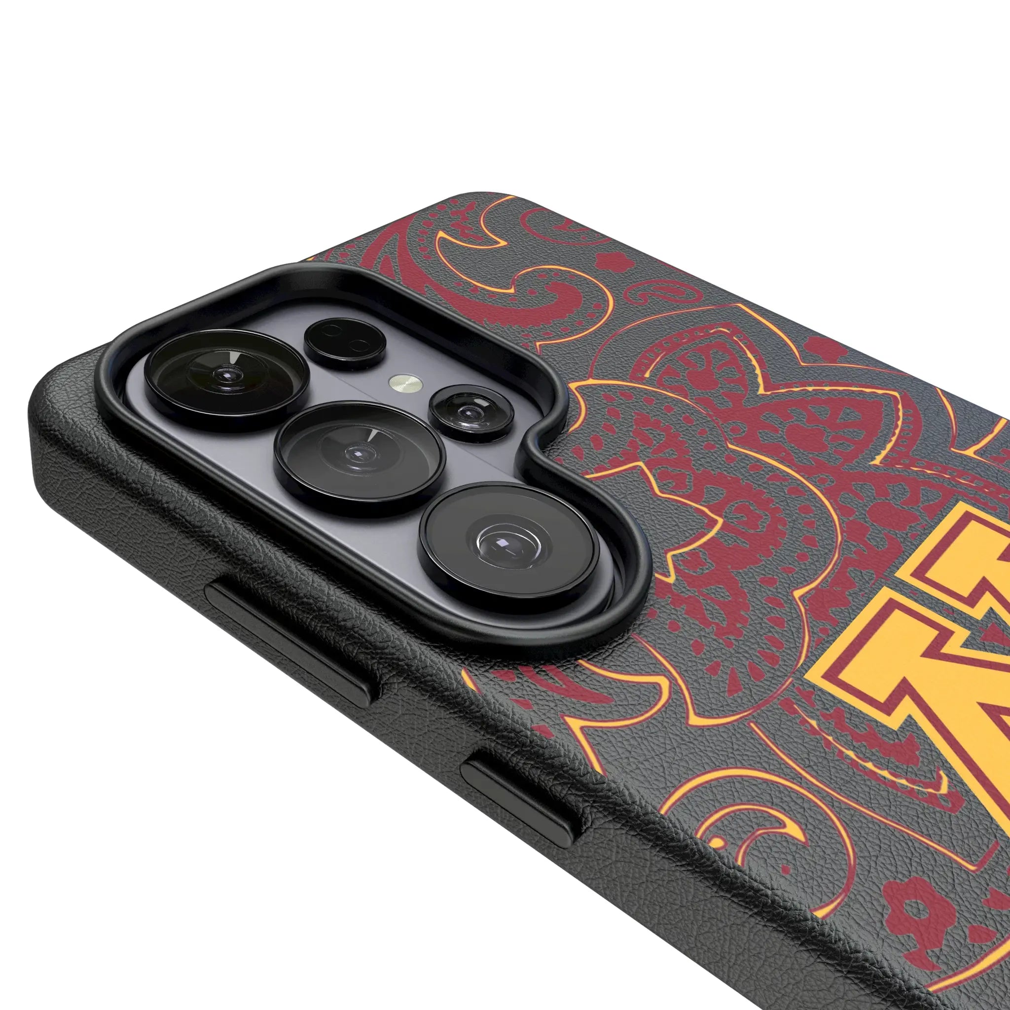 University of Minnesota Golden Gophers Paisley Galaxy MagSafe Compatible Phone Case for Samsung Galaxy - Detail#Device_Galaxy S26 Ultra