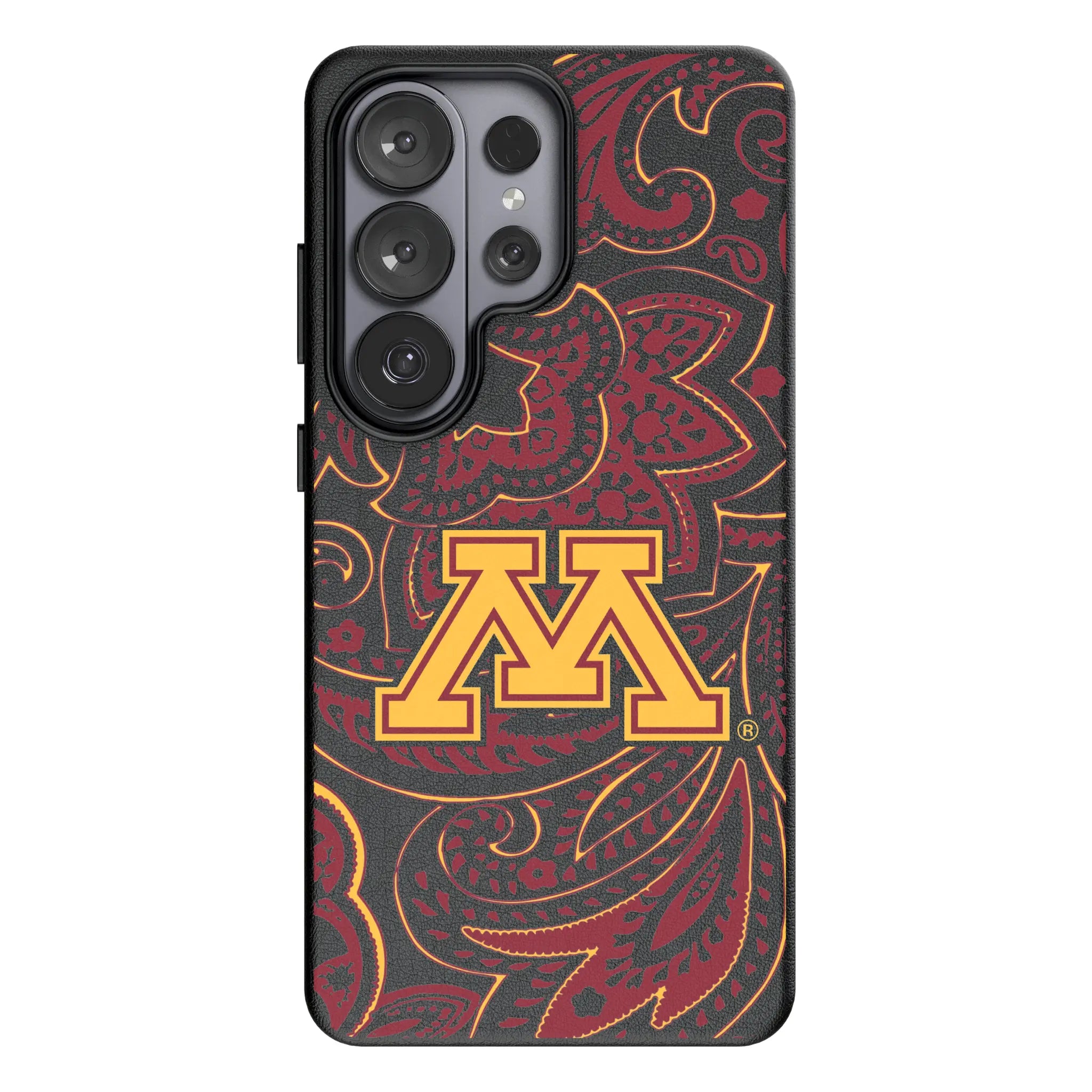 University of Minnesota Golden Gophers Paisley Galaxy MagSafe Compatible Phone Case for Samsung Galaxy#Device_Galaxy S26 Ultra