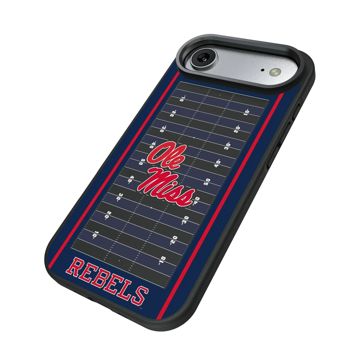 University of Mississippi Rebels Field iPhone Bump Phone Case for Apple iPhone - Isometric View#Device_iPhone Air