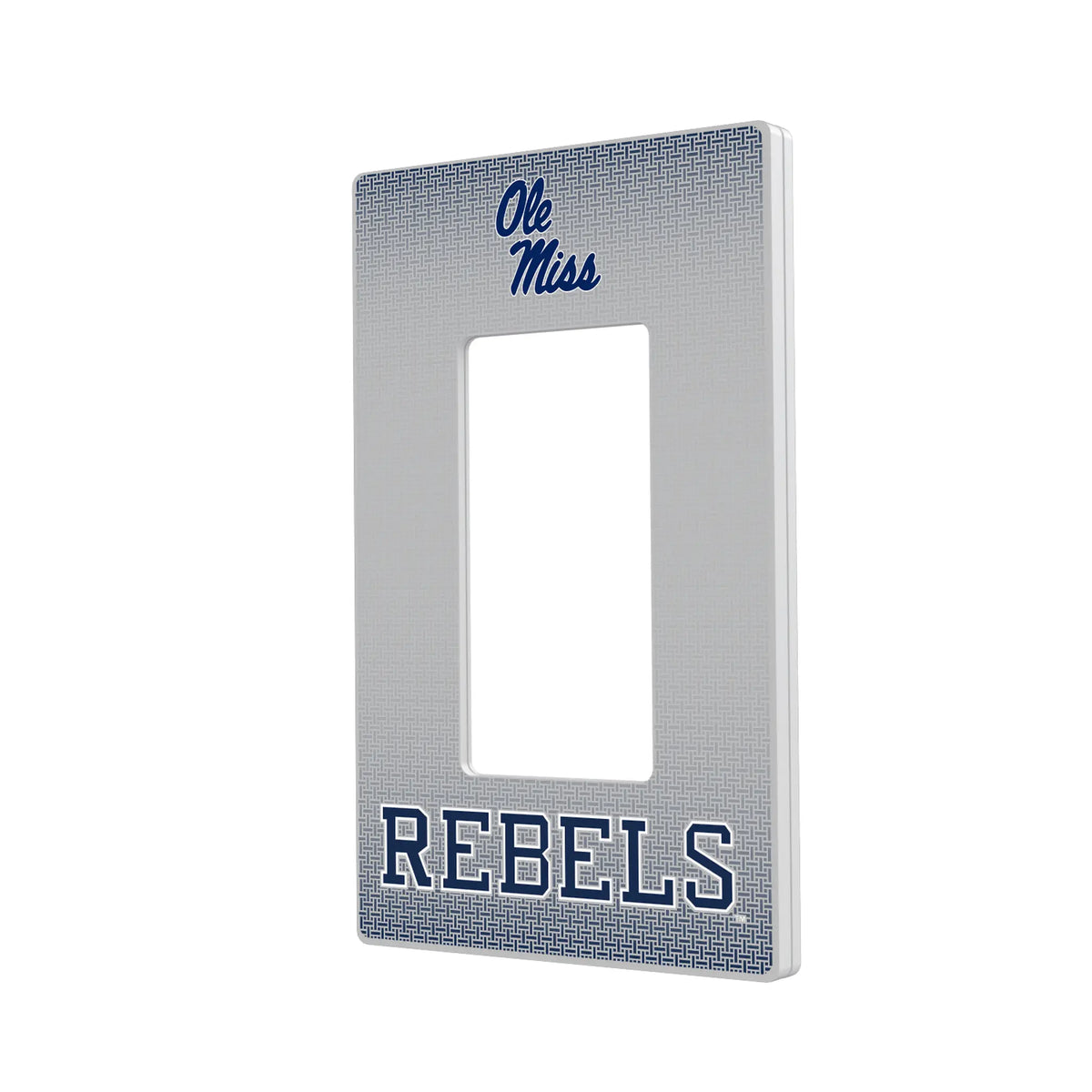 University of Mississippi Rebels Linen Hidden-Screw Light Switch Plate#Style_Single Rocker