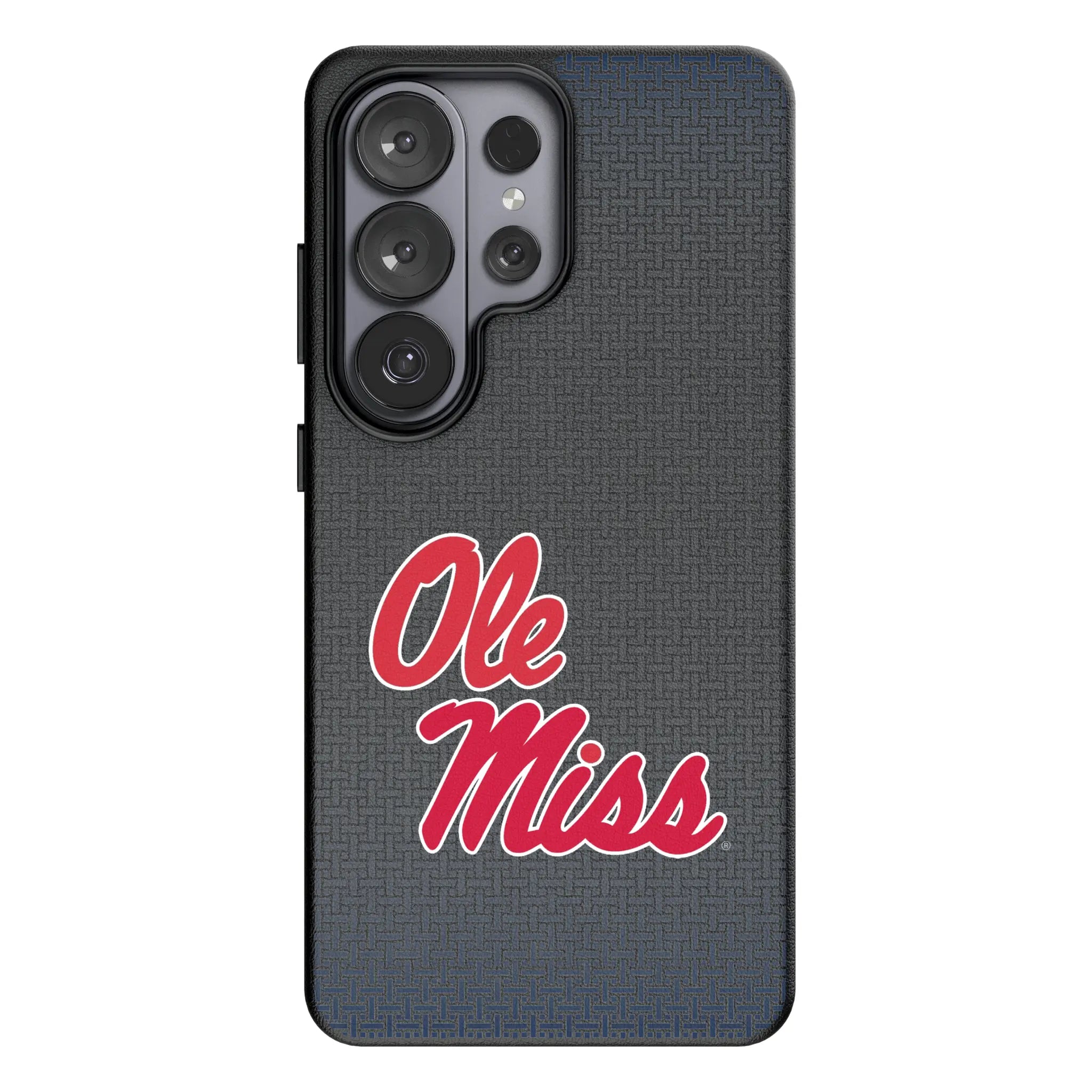 University of Mississippi Rebels Linen Galaxy MagSafe Compatible Phone Case for Samsung Galaxy#Device_Galaxy S26 Ultra