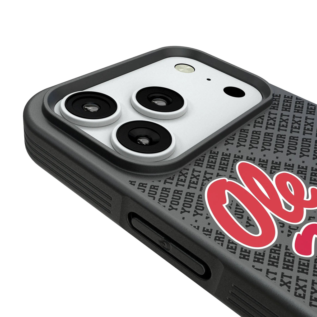 University of Mississippi Rebels Personalized EndZone Plus iPhone Bump Phone Case for Apple iPhone - Detail#Device_iPhone 18 Pro