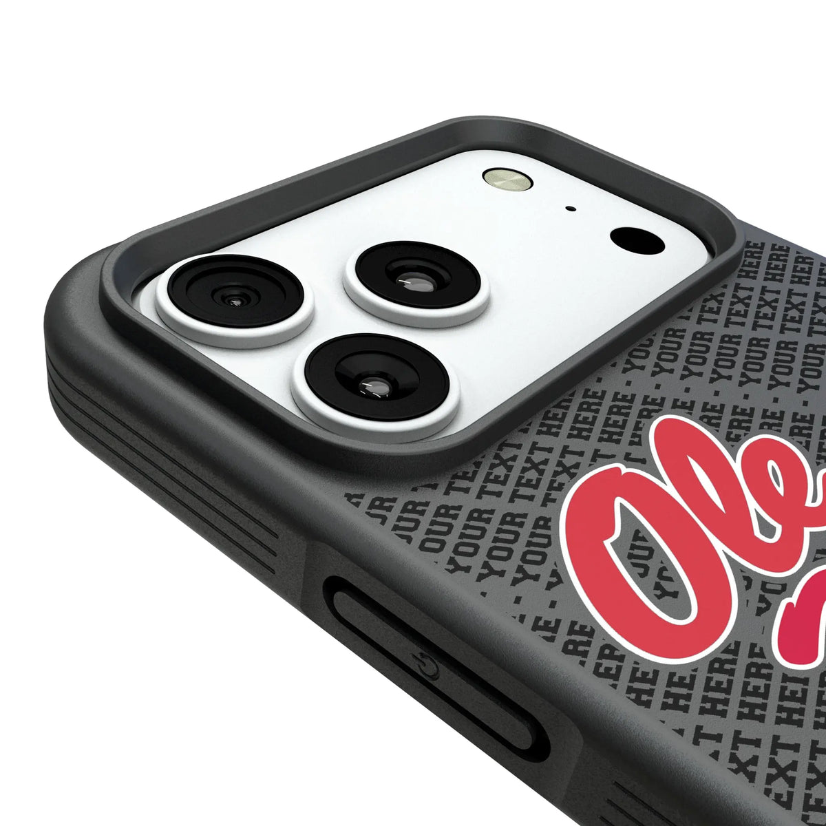 University of Mississippi Rebels Personalized EndZone Plus iPhone Bump Phone Case for Apple iPhone - Detail#Device_iPhone 18 Pro Max