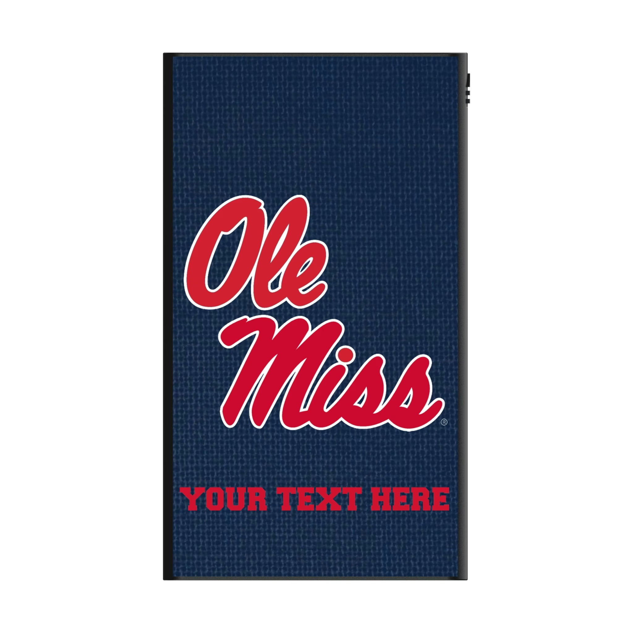 University of Mississippi Rebels Personalized Solid 5000mAh Flat Powerbank