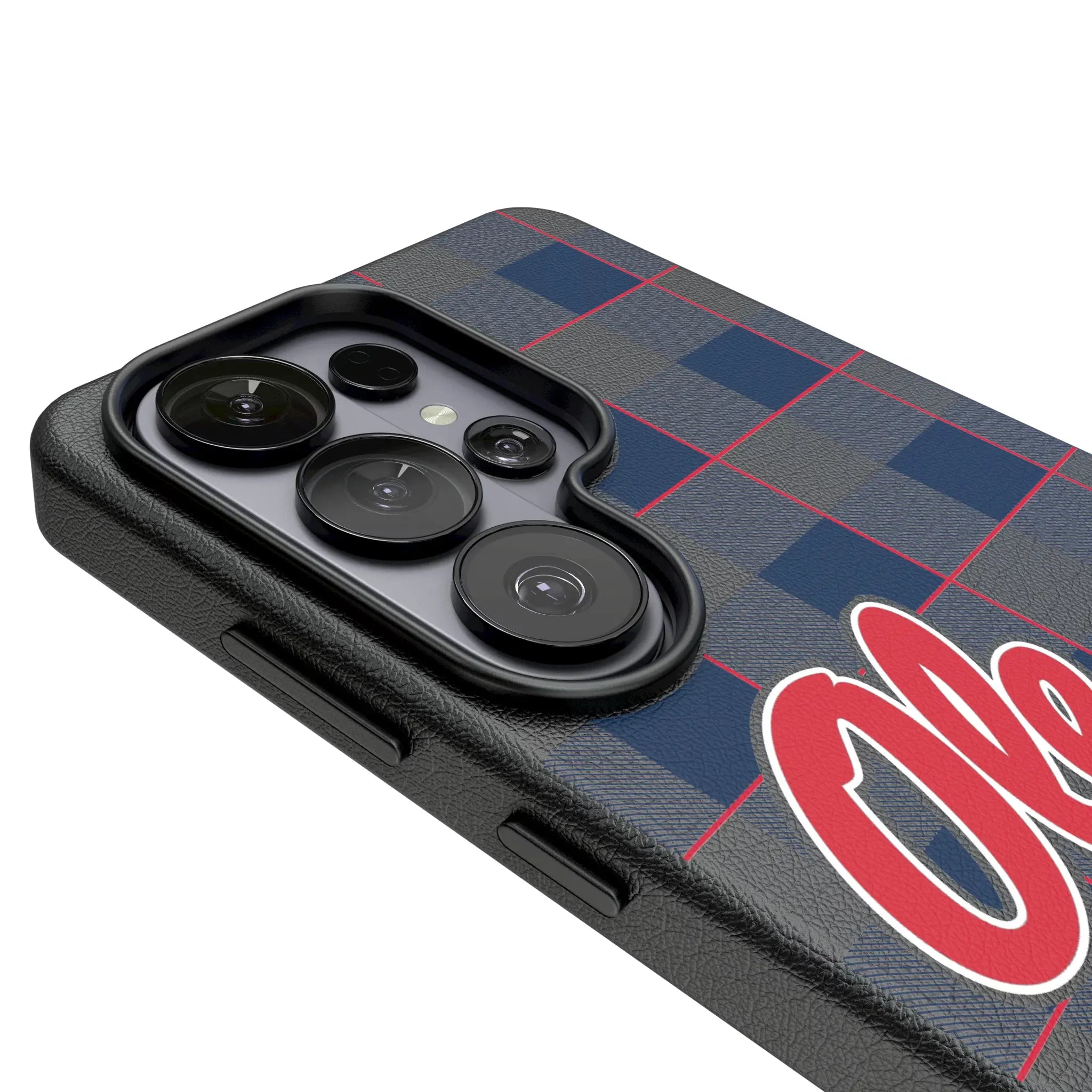 University of Mississippi Rebels Plaid Galaxy MagSafe Compatible Phone Case for Samsung Galaxy - Detail#Device_Galaxy S26 Ultra
