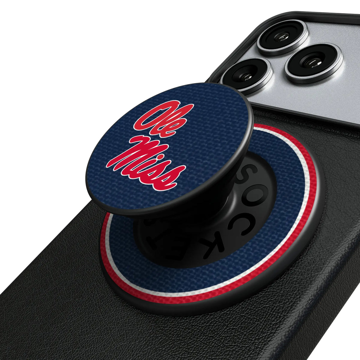 University of Mississippi Rebels Stripe Popsockets Round Magnetic