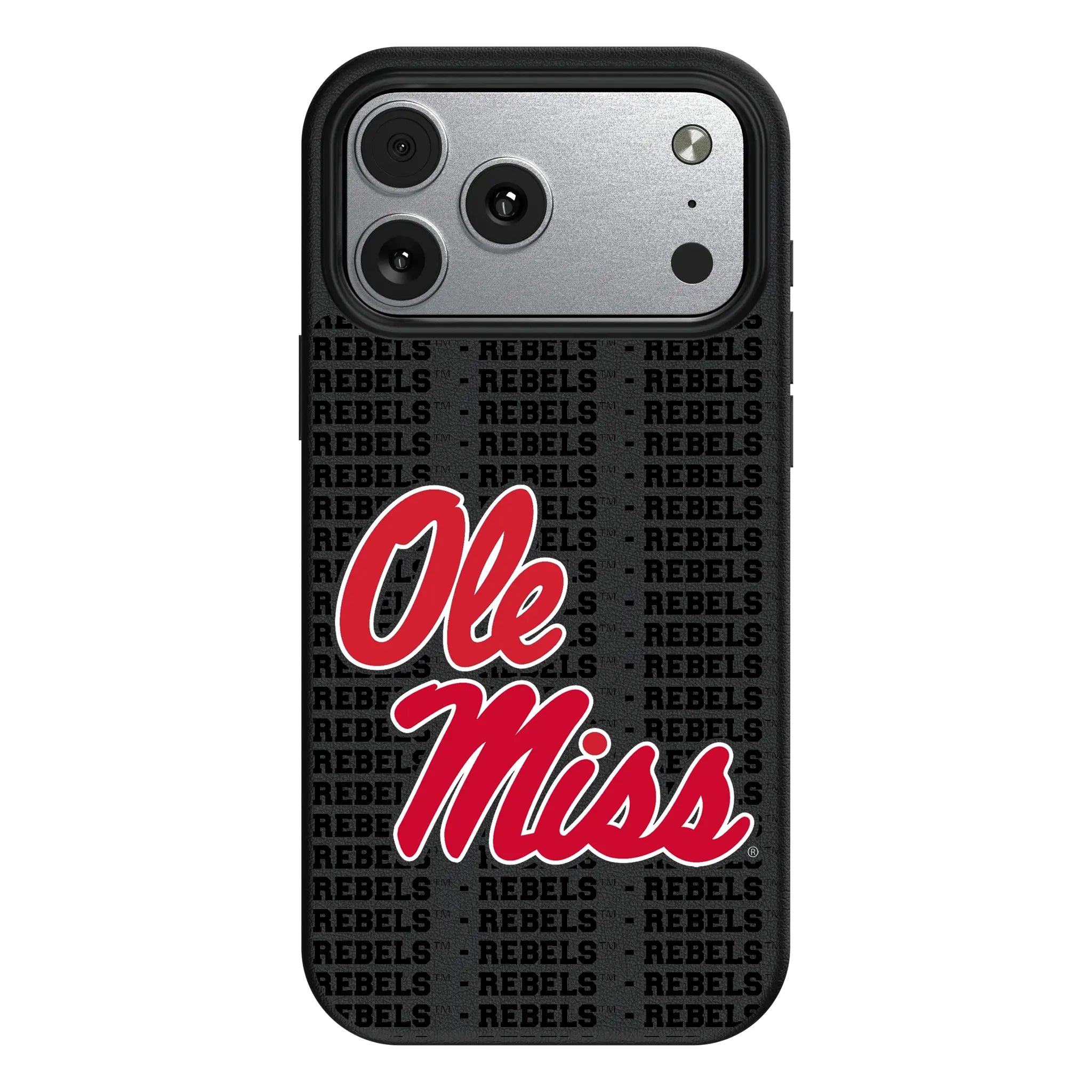 University of Mississippi Rebels Text Backdrop iPhone MagSafe Compatible Phone Case for Apple iPhone#Device_iPhone 17 Pro Max
