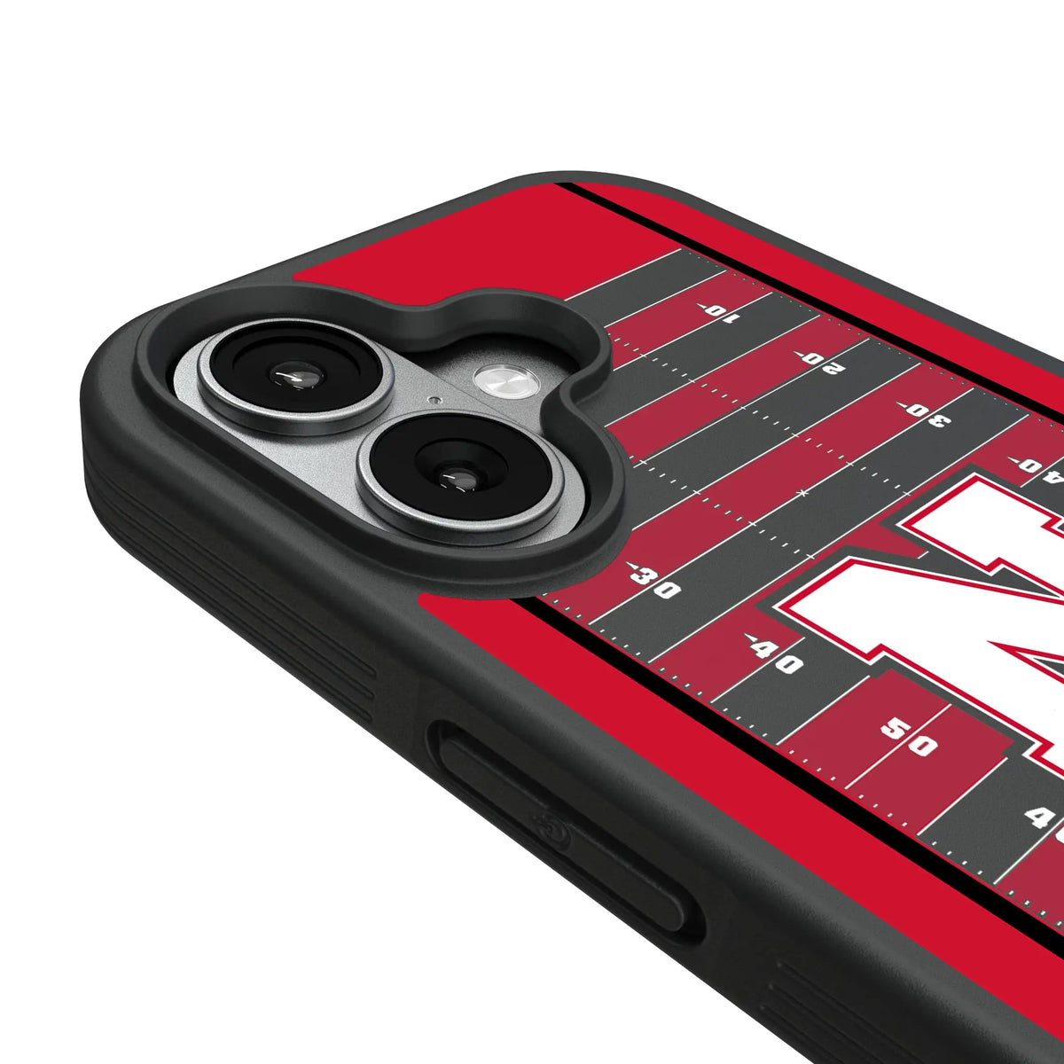 University of Nebraska Huskers Block N Field iPhone Bump Phone Case for Apple iPhone - Detail#Device_iPhone 17