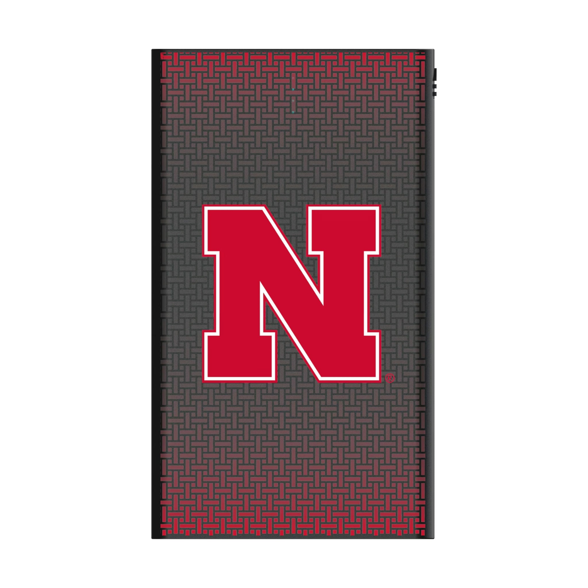 University of Nebraska Huskers Block N Linen 5000mAh Flat Powerbank