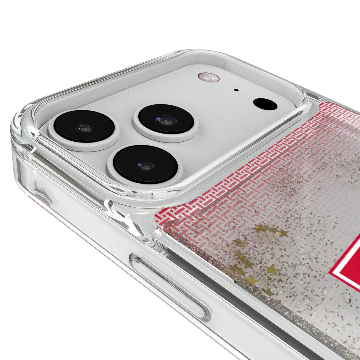 University of Nebraska Huskers Block N Linen iPhone Glitter Phone Case for Apple iPhone - Detail#Device_iPhone 18 Pro Max