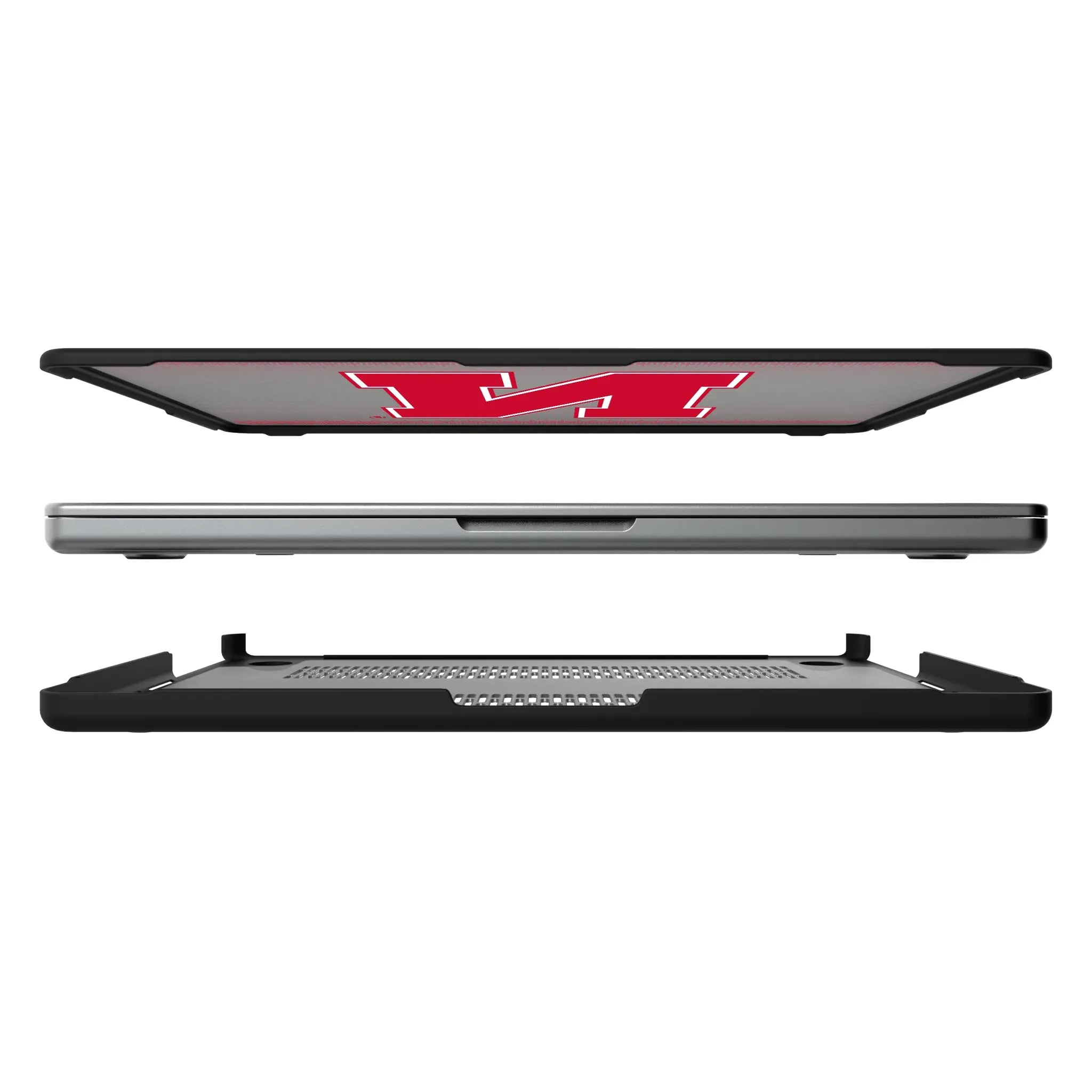 University of Nebraska Huskers Block N Linen MacBook Laptop Case for Apple MacBook