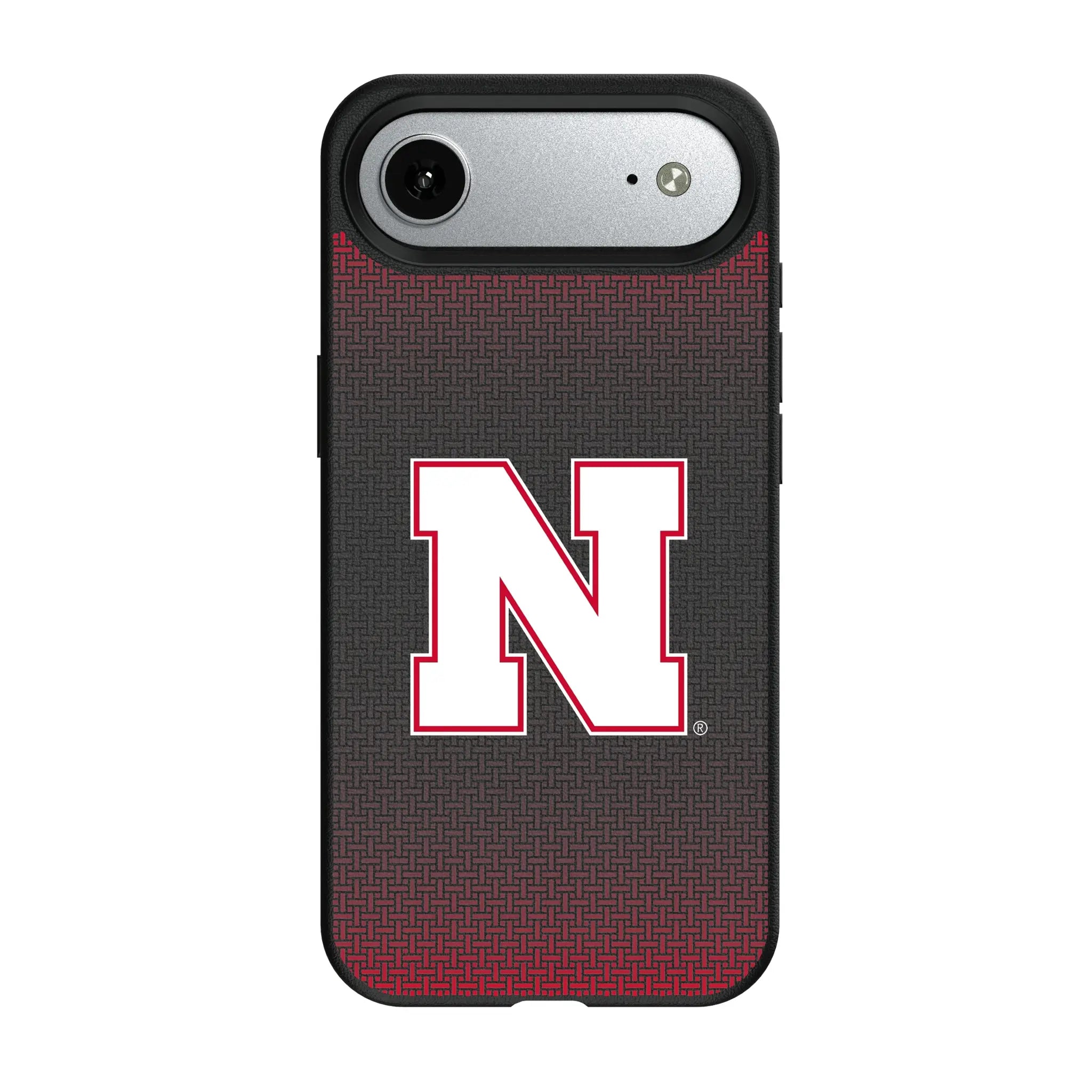 University of Nebraska Huskers Block N Linen iPhone MagSafe Compatible Phone Case for Apple iPhone#Device_iPhone Air