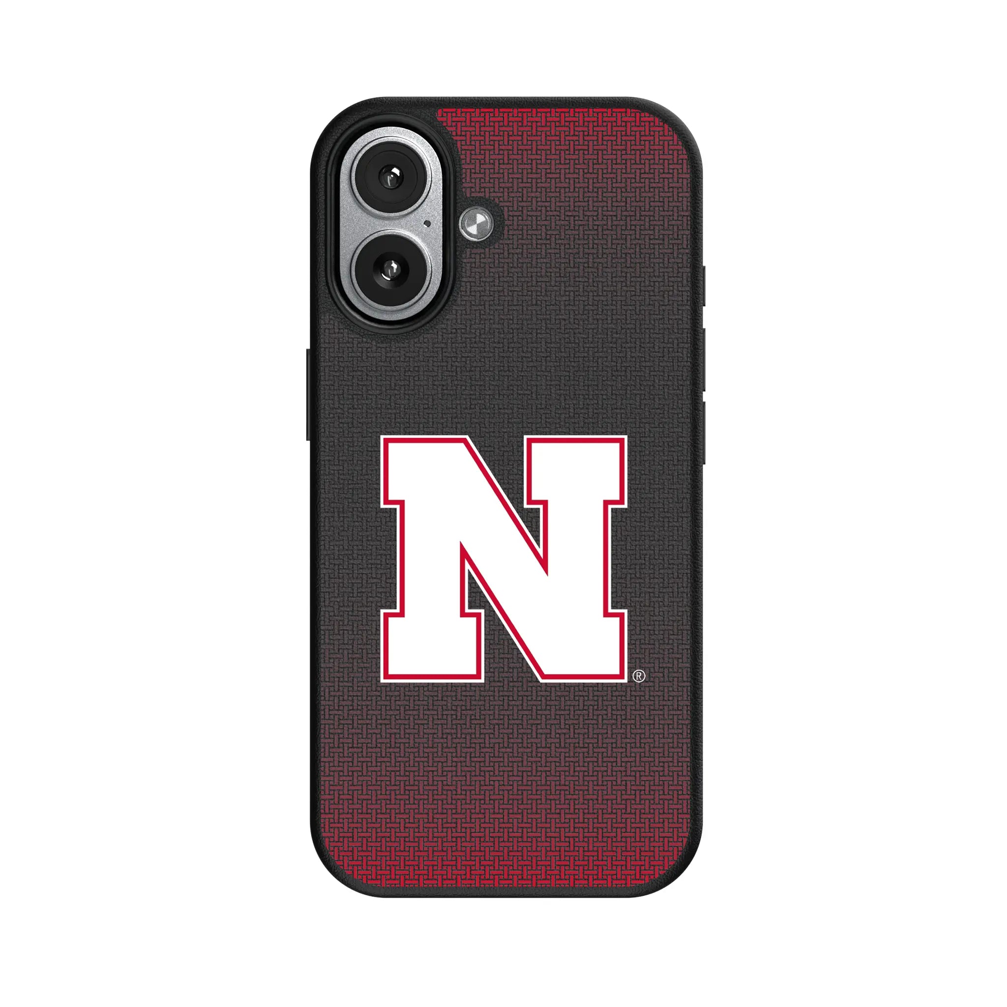 University of Nebraska Huskers Block N Linen iPhone MagSafe Compatible Phone Case for Apple iPhone#Device_iPhone 17