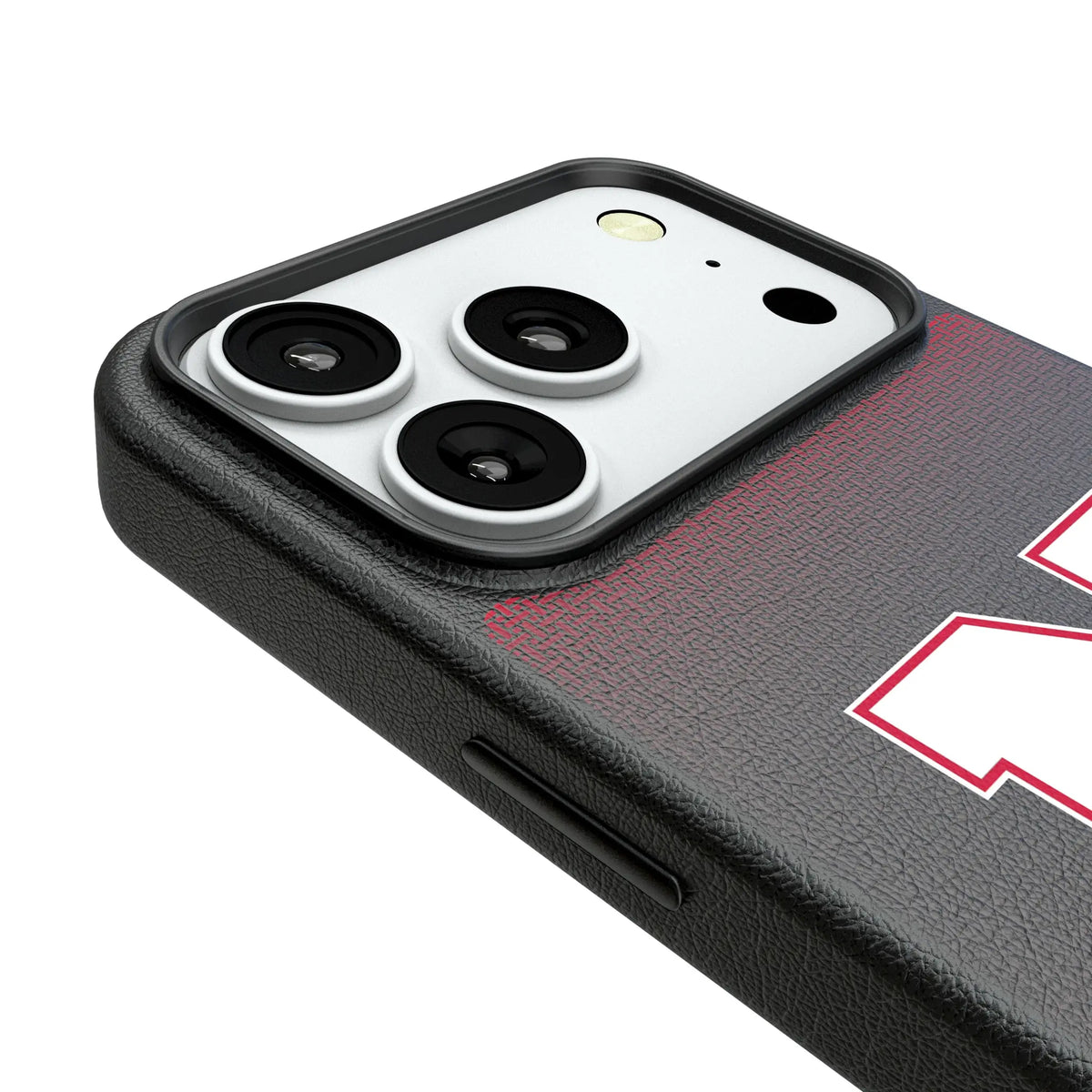 University of Nebraska Huskers Block N Linen iPhone MagSafe Compatible Phone Case for Apple iPhone - Detail#Device_iPhone 18 Pro