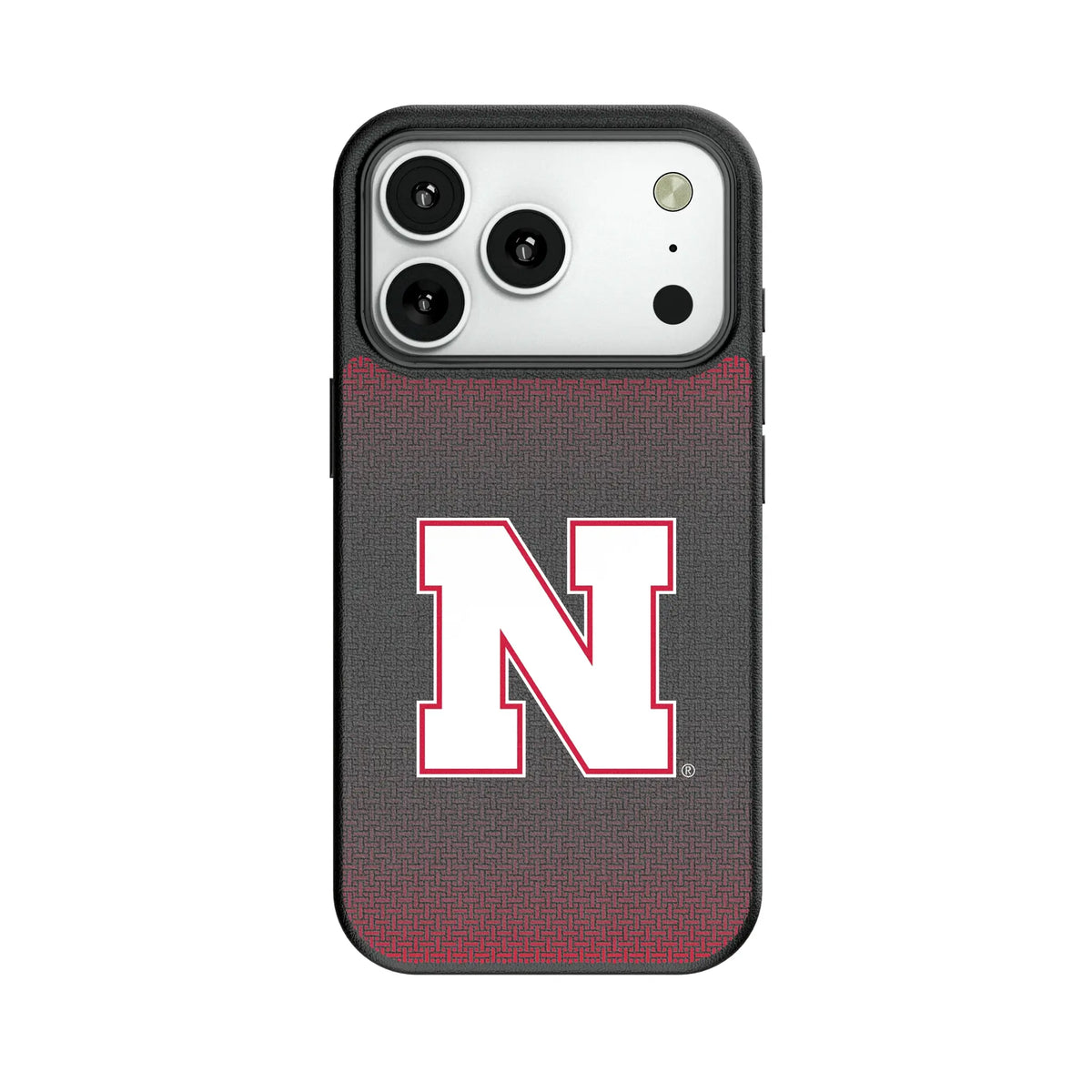 University of Nebraska Huskers Block N Linen MagSafe Compatible Phone Case for Apple iPhone
