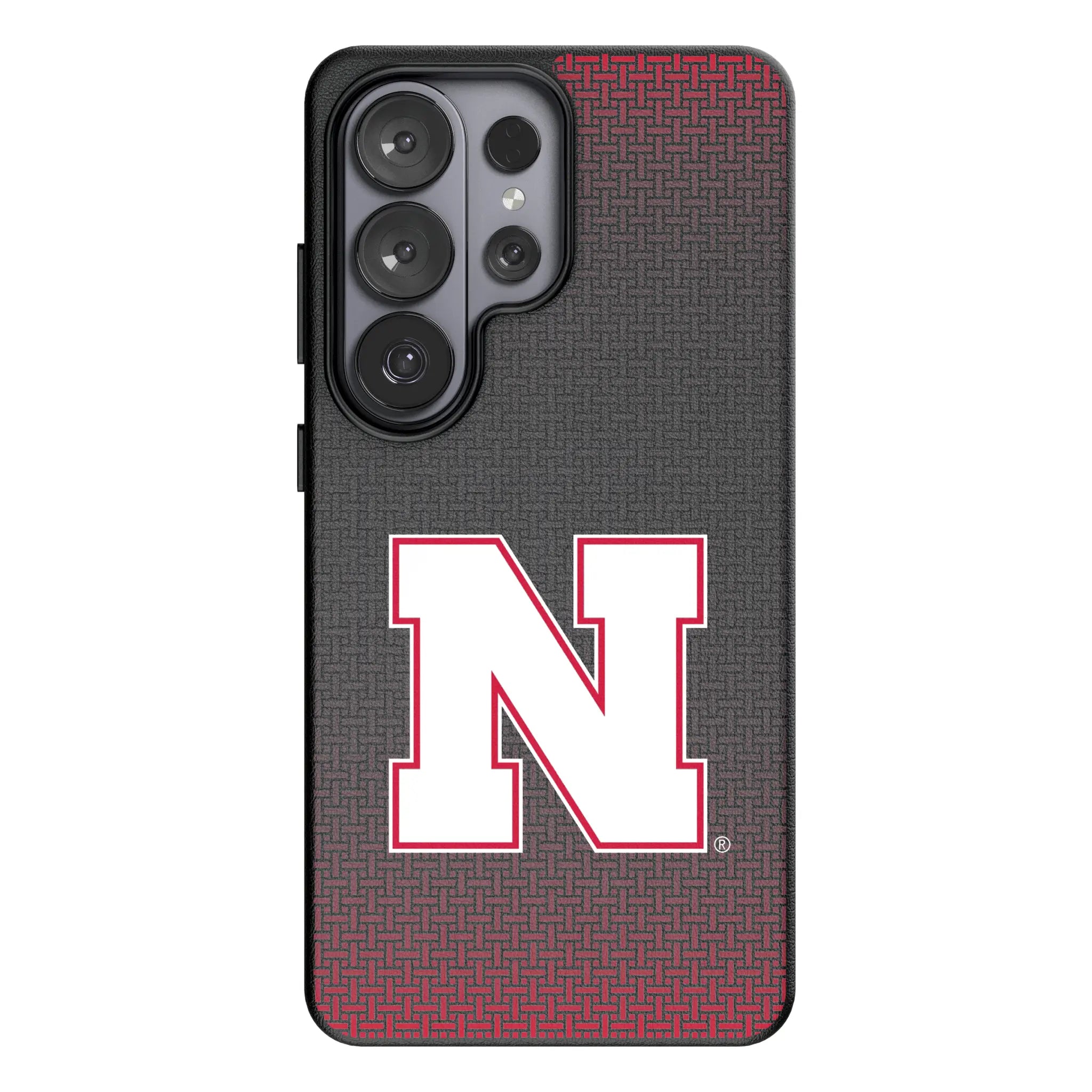 University of Nebraska Huskers Block N Linen Galaxy MagSafe Compatible Phone Case for Samsung Galaxy#Device_Galaxy S26 Ultra
