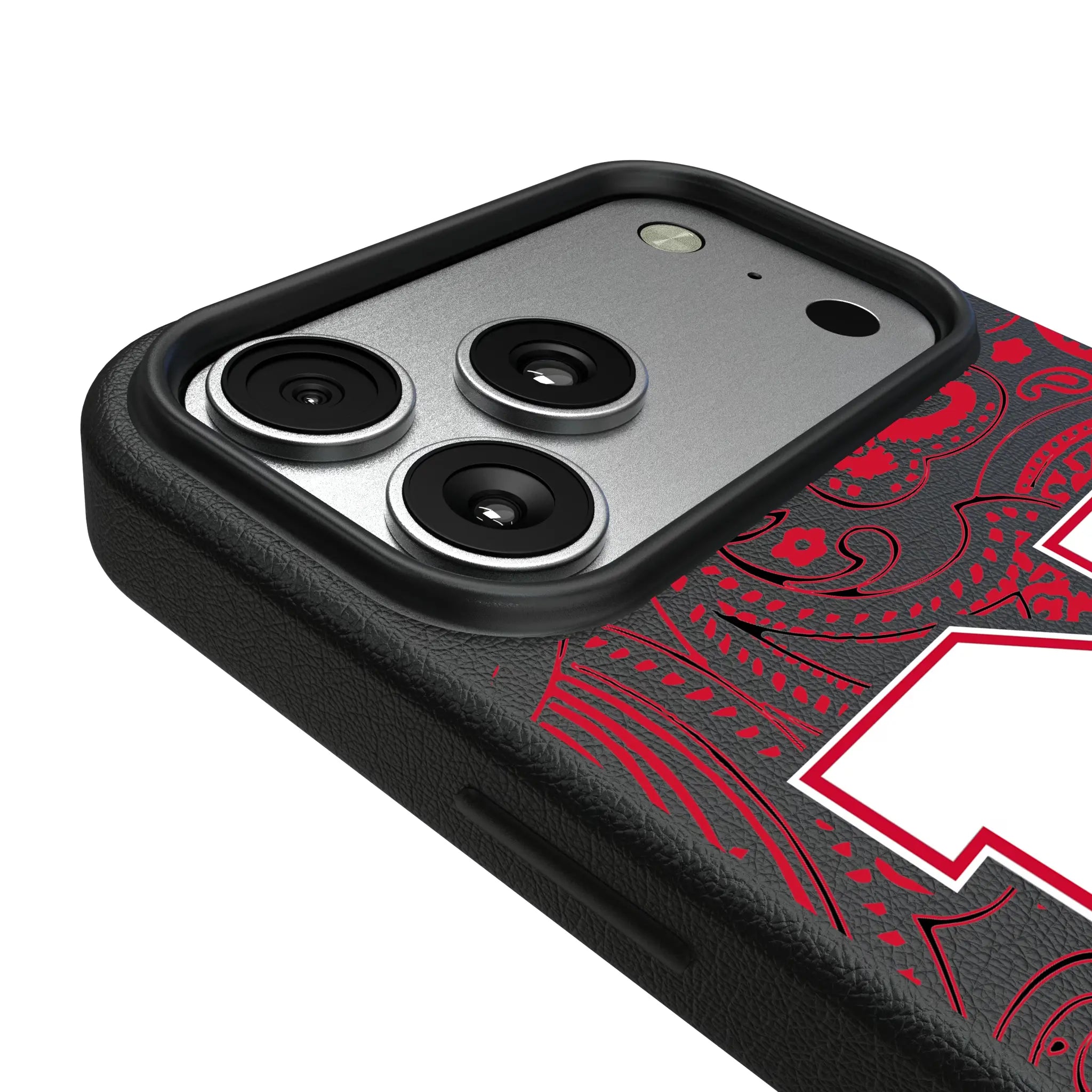 University of Nebraska Huskers Block N Paisley iPhone MagSafe Compatible Phone Case for Apple iPhone - Detail#Device_iPhone 17 Pro Max