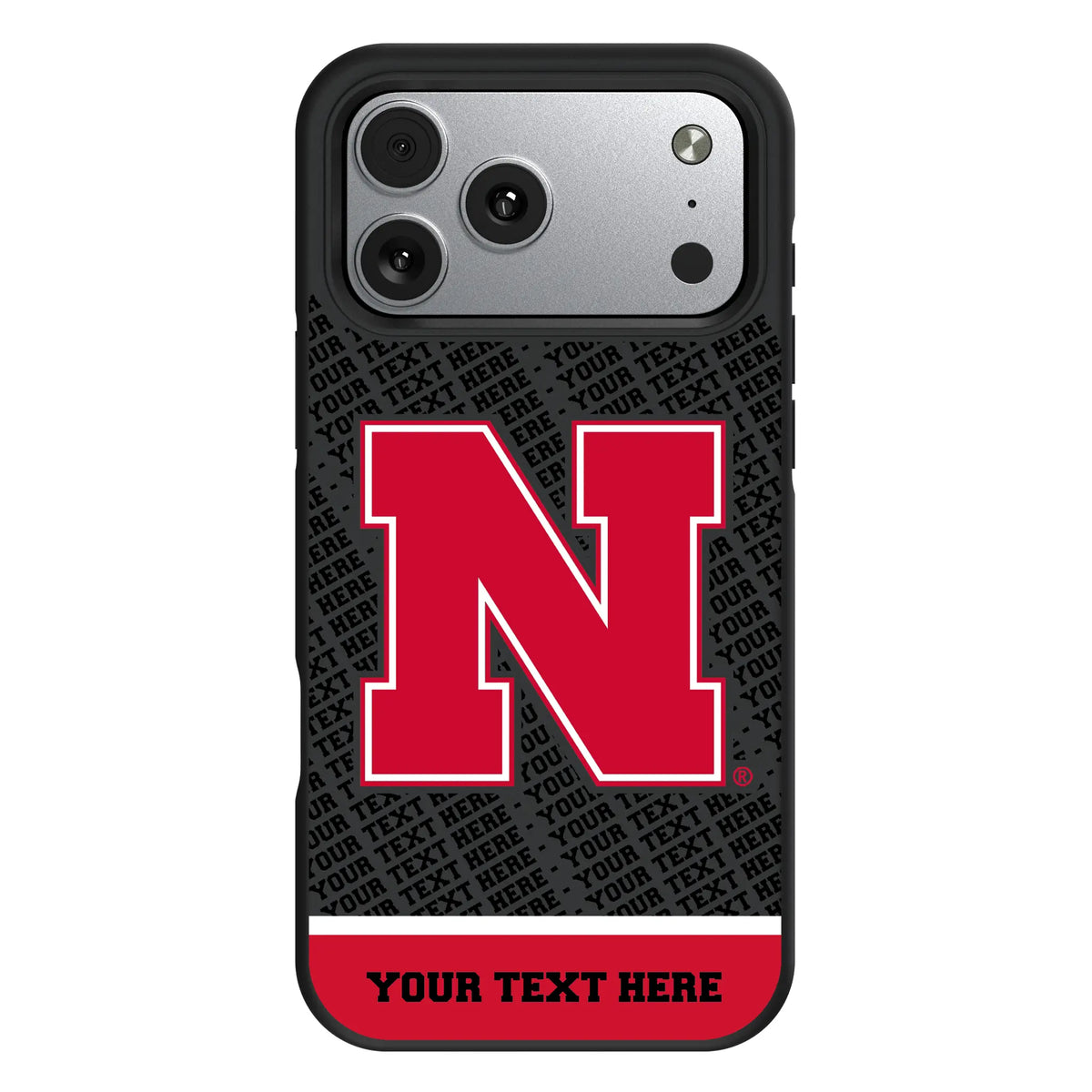 University of Nebraska Huskers Block N Personalized EndZone Plus iPhone Bump Phone Case for Apple iPhone#Device_iPhone 17 Pro Max