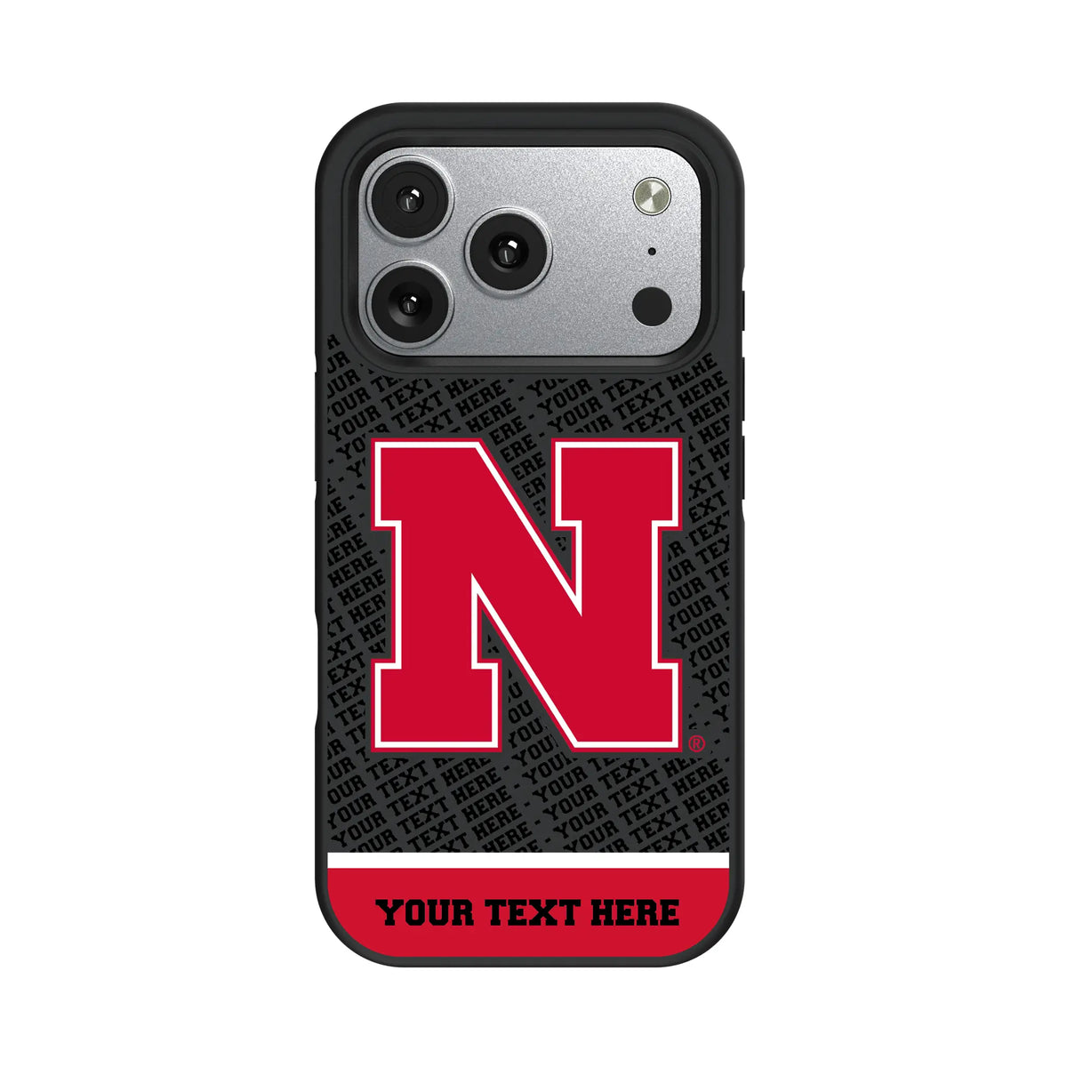 University of Nebraska Huskers Block N Personalized EndZone Plus iPhone Bump Phone Case for Apple iPhone#Device_iPhone 17 Pro