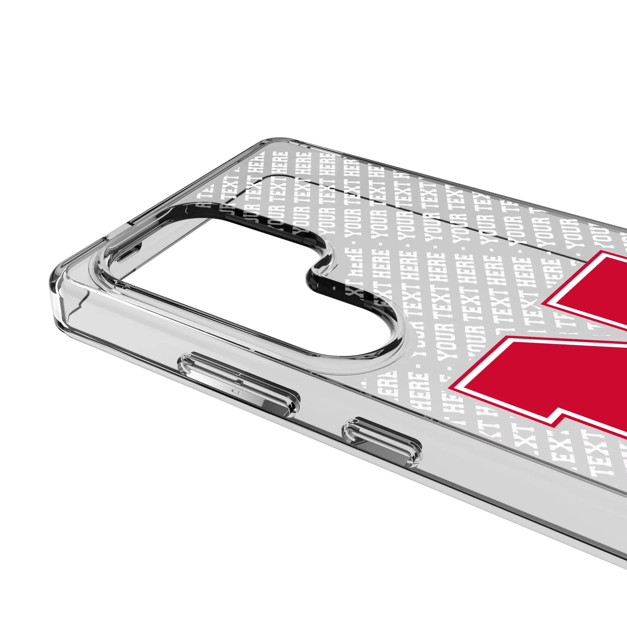 University of Nebraska Huskers Block N Personalized EndZone Plus Galaxy Clear Phone Case for Samsung Galaxy - Detail#Device_Galaxy S25 Ultra