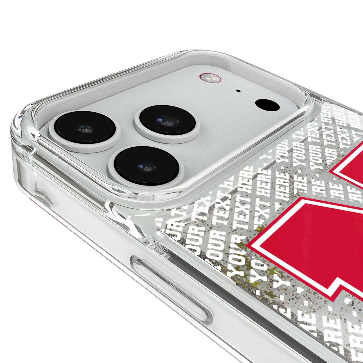University of Nebraska Huskers Block N Personalized EndZone Plus iPhone Glitter Phone Case for Apple iPhone - Detail#Device_iPhone 18 Pro Max