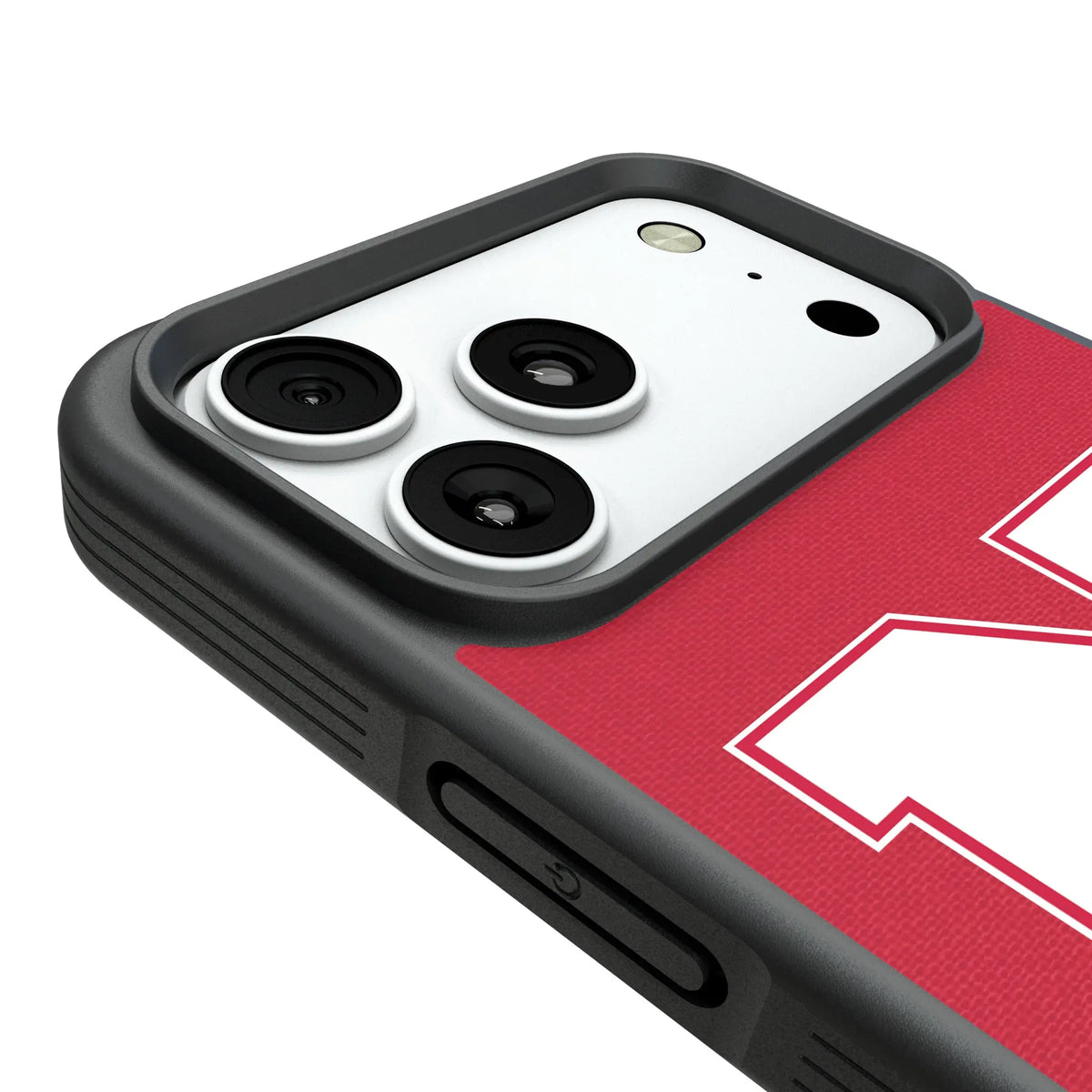 University of Nebraska Huskers Block N Personalized Stripe iPhone Bump Phone Case for Apple iPhone - Detail#Device_iPhone 18 Pro Max