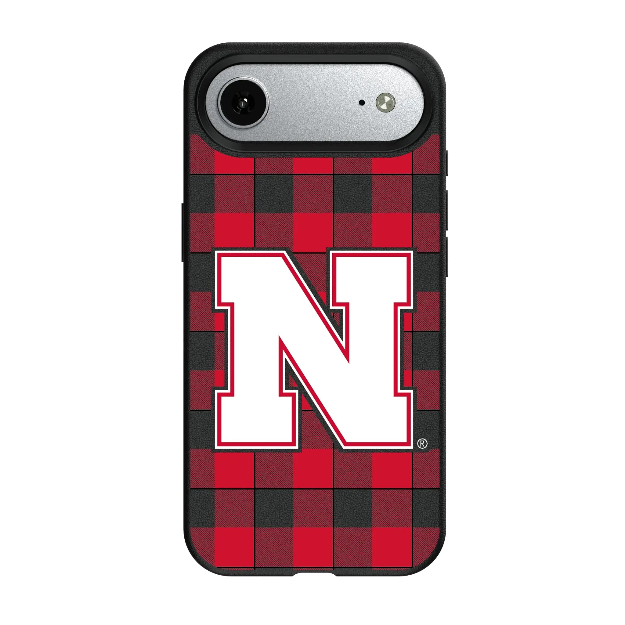 University of Nebraska Huskers Block N Plaid iPhone MagSafe Compatible Phone Case for Apple iPhone#Device_iPhone Air
