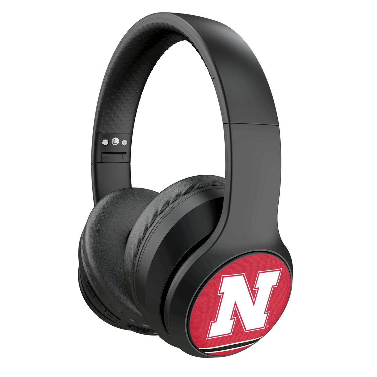 University of Nebraska Huskers Block N Stripe Wireless Over-Ear Headphones With Case