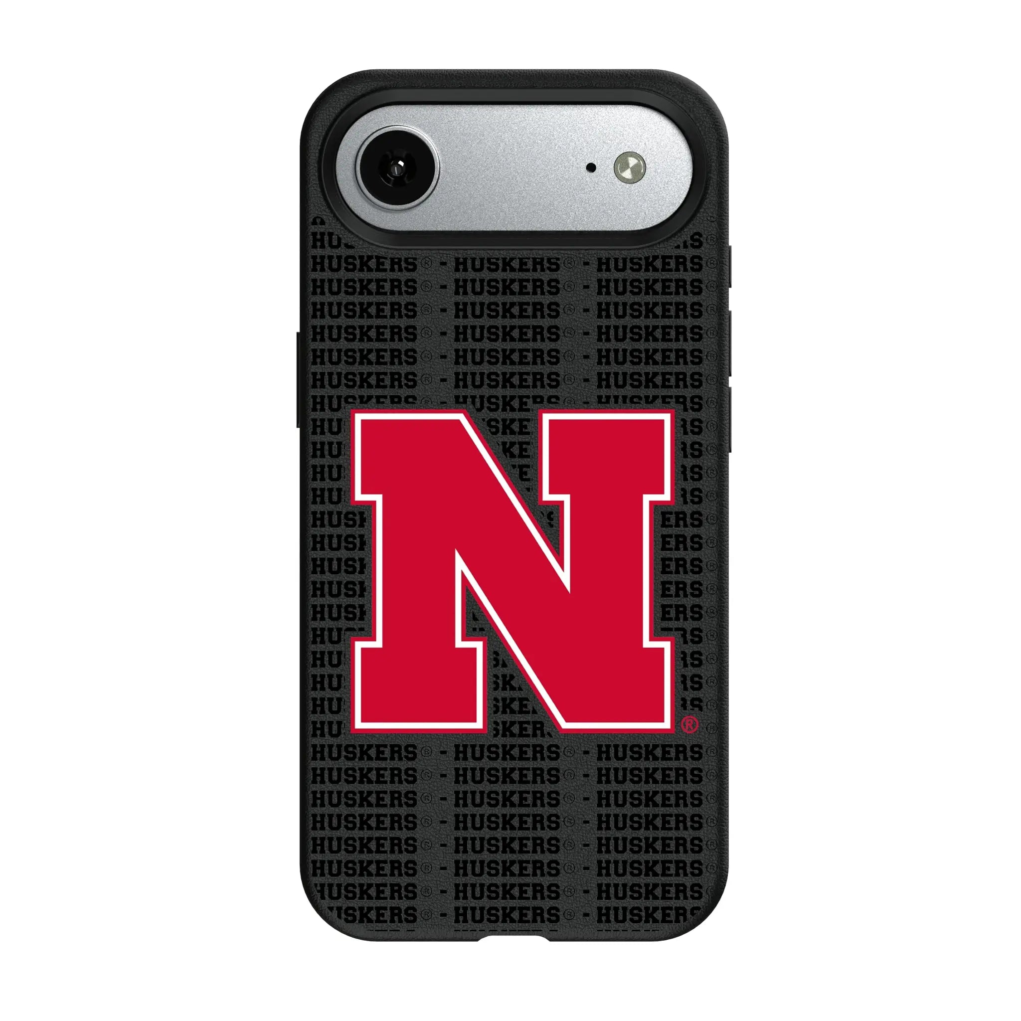 University of Nebraska Huskers Block N Text Backdrop iPhone MagSafe Compatible Phone Case for Apple iPhone#Device_iPhone Air