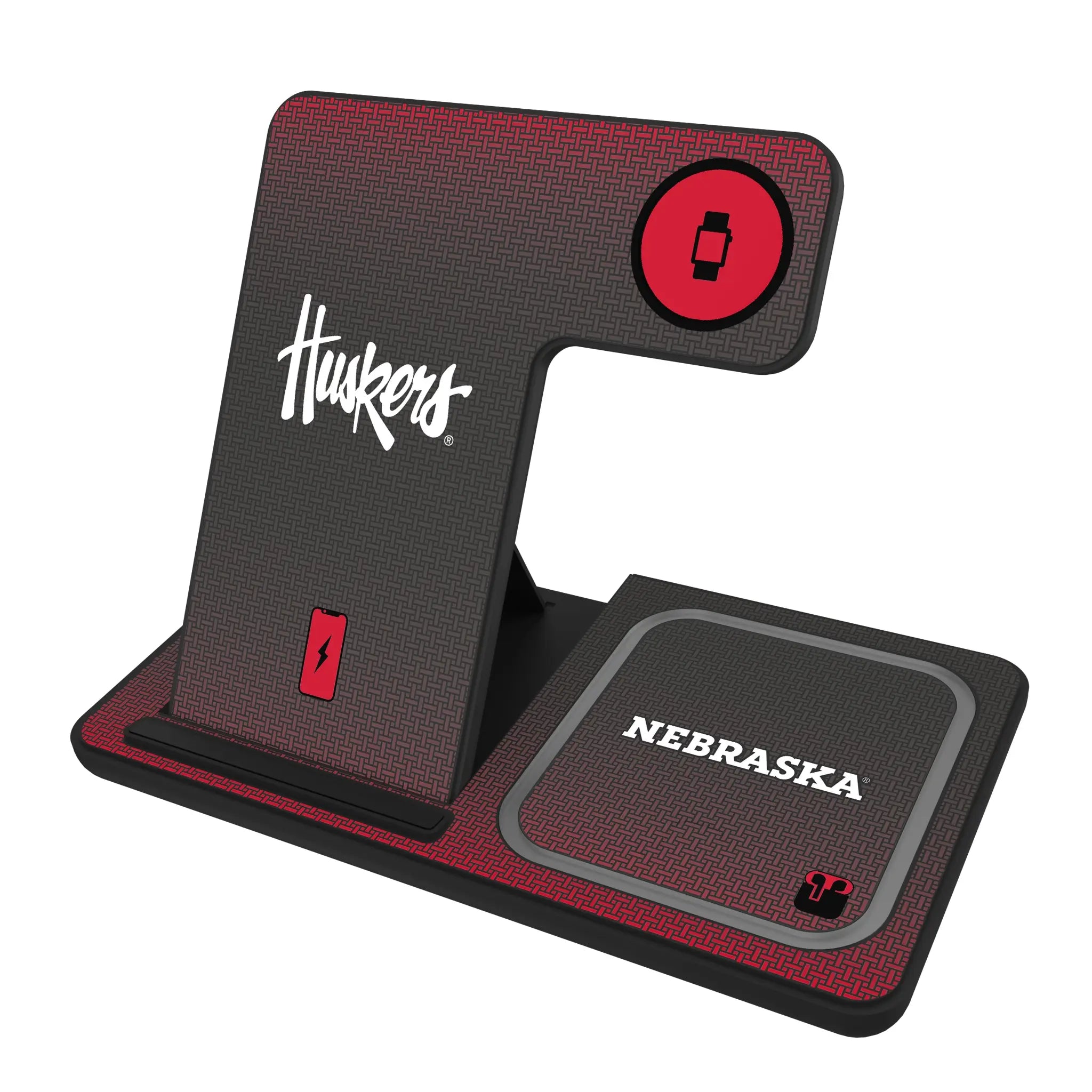 University of Nebraska Huskers Linen 3 in 1 Charging Station