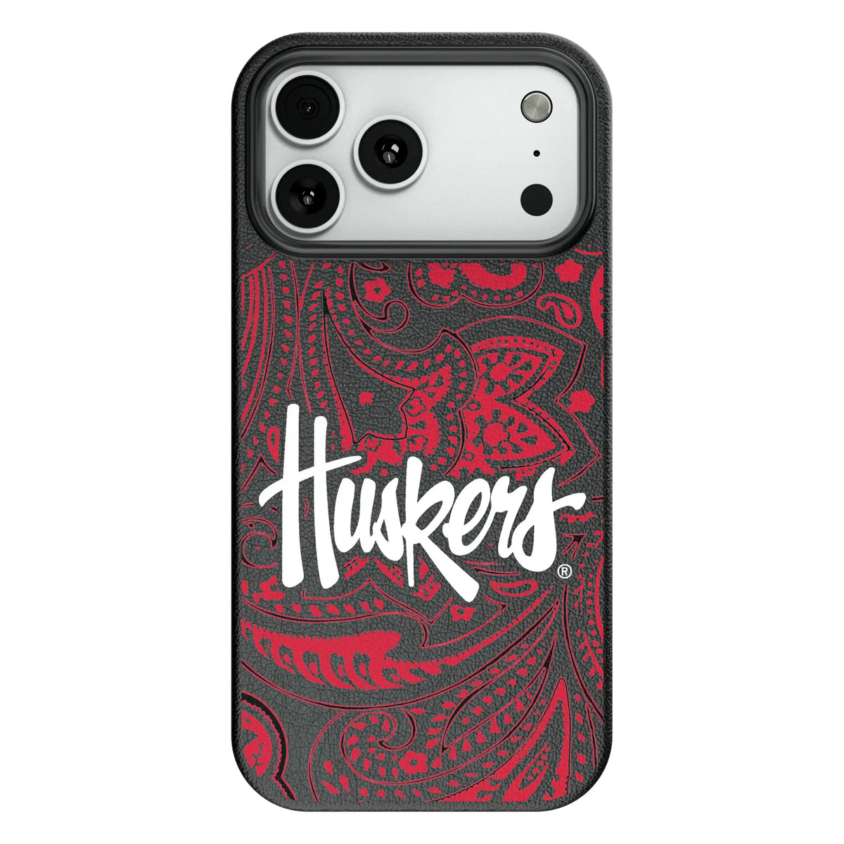 University of Nebraska Huskers Paisley MagSafe Compatible Phone Case for Apple iPhone