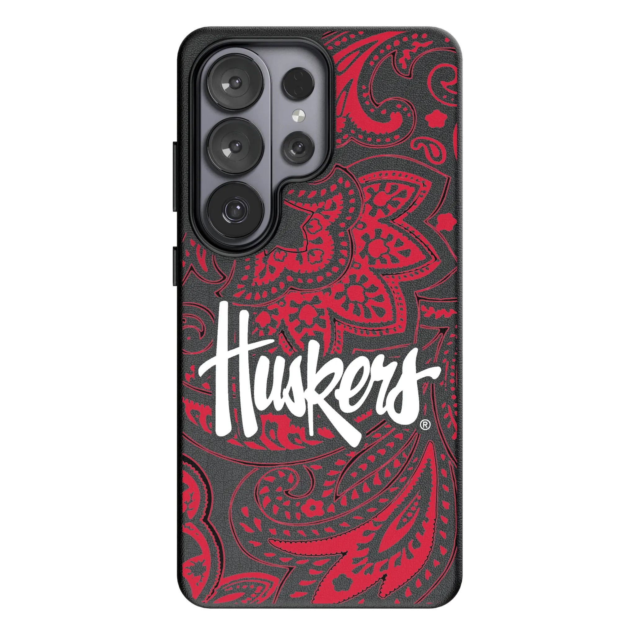University of Nebraska Huskers Paisley Galaxy MagSafe Compatible Phone Case for Samsung Galaxy#Device_Galaxy S26 Ultra