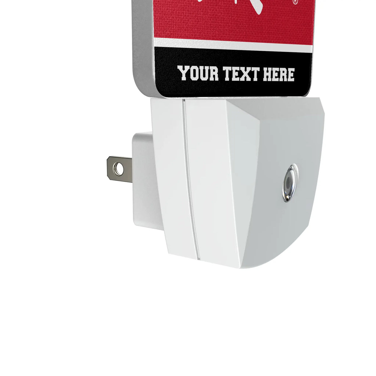 University of Nebraska Huskers Personalized Endzone Solid Night Light 2-Pack - Detail
