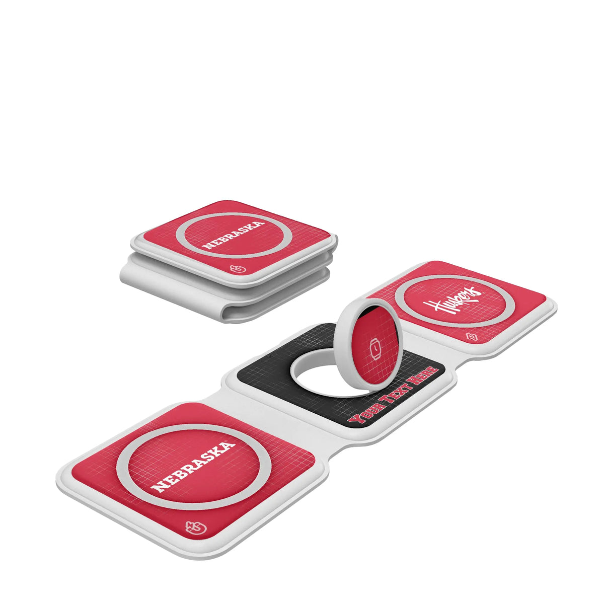 University of Nebraska Huskers Personalized Hatch Foldable 3 in 1 Charger