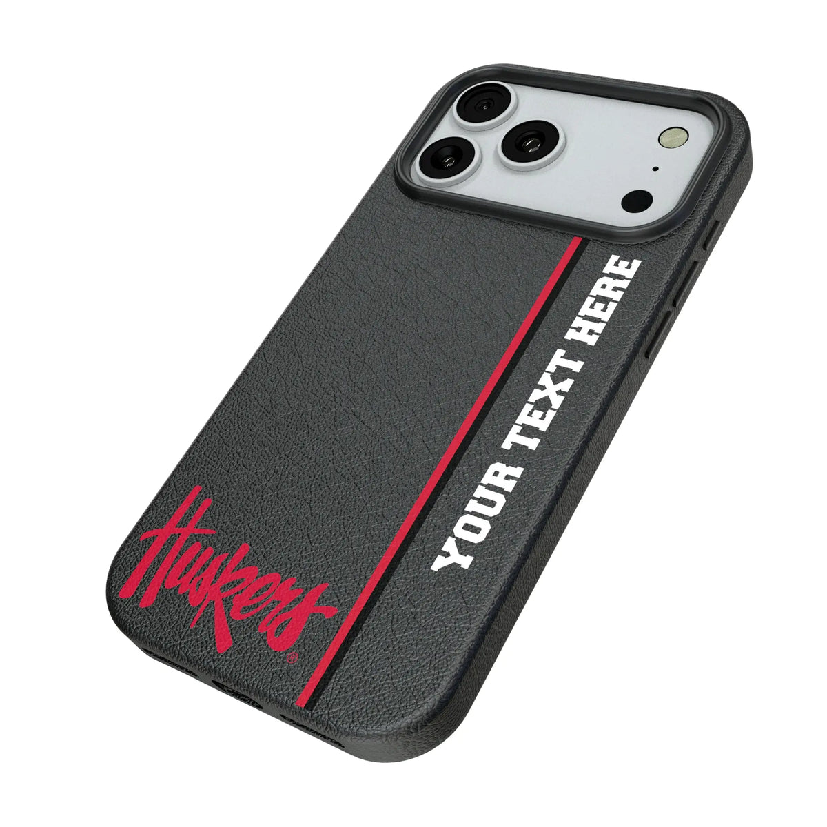 University of Nebraska Huskers Personalized Sidebard iPhone MagSafe Compatible Phone Case for Apple iPhone - Isometric View#Device_iPhone 18 Pro Max