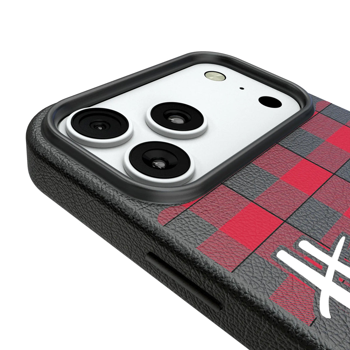 University of Nebraska Huskers Plaid iPhone MagSafe Compatible Phone Case for Apple iPhone - Detail#Device_iPhone 18 Pro Max