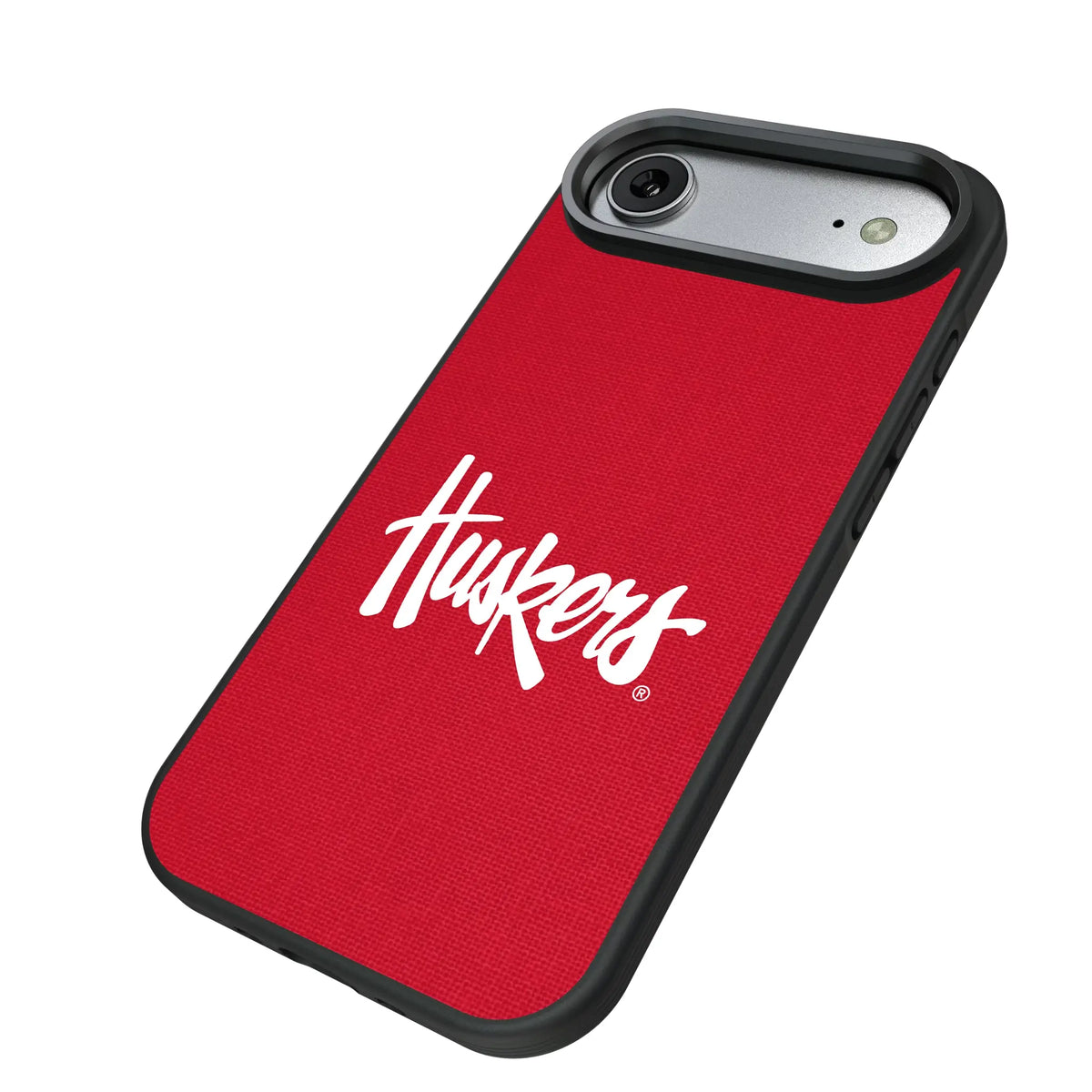 University of Nebraska Huskers Solid iPhone Bump Phone Case for Apple iPhone - Isometric View#Device_iPhone Air