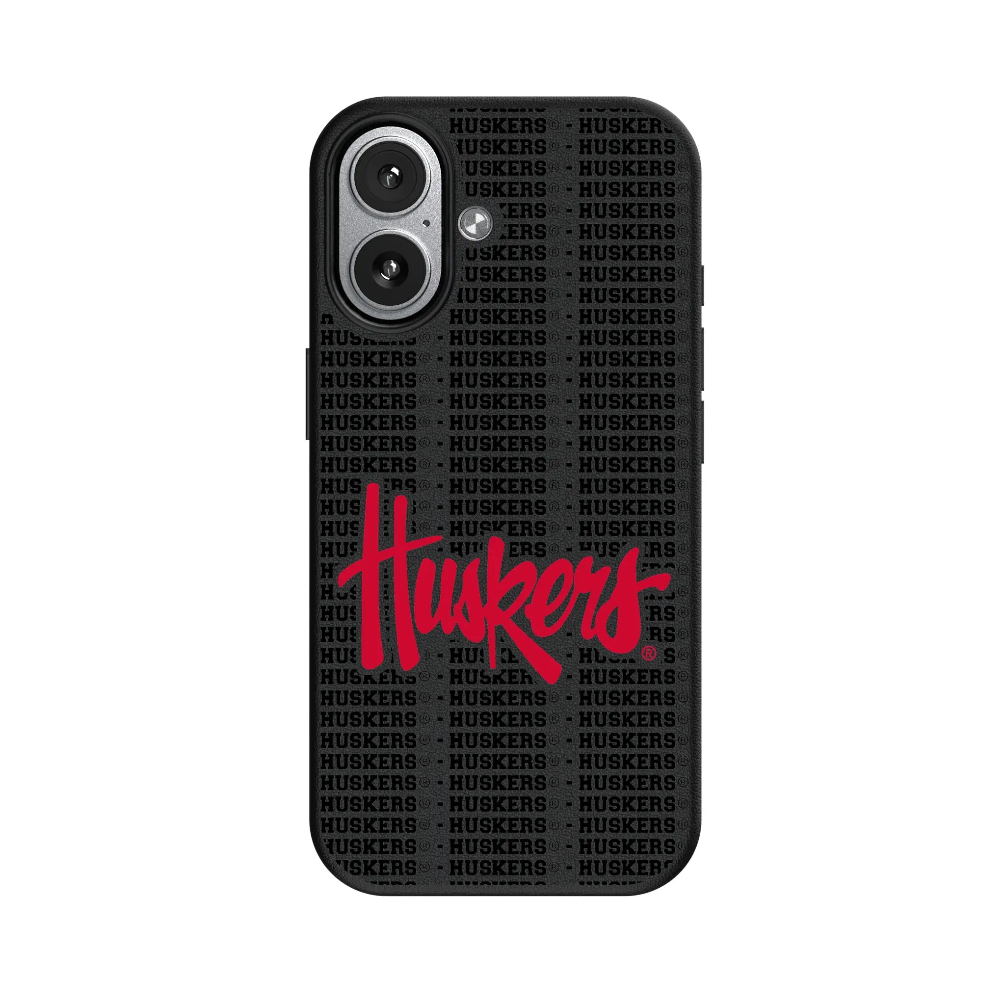 University of Nebraska Huskers Text Backdrop iPhone MagSafe Compatible Phone Case for Apple iPhone#Device_iPhone 17