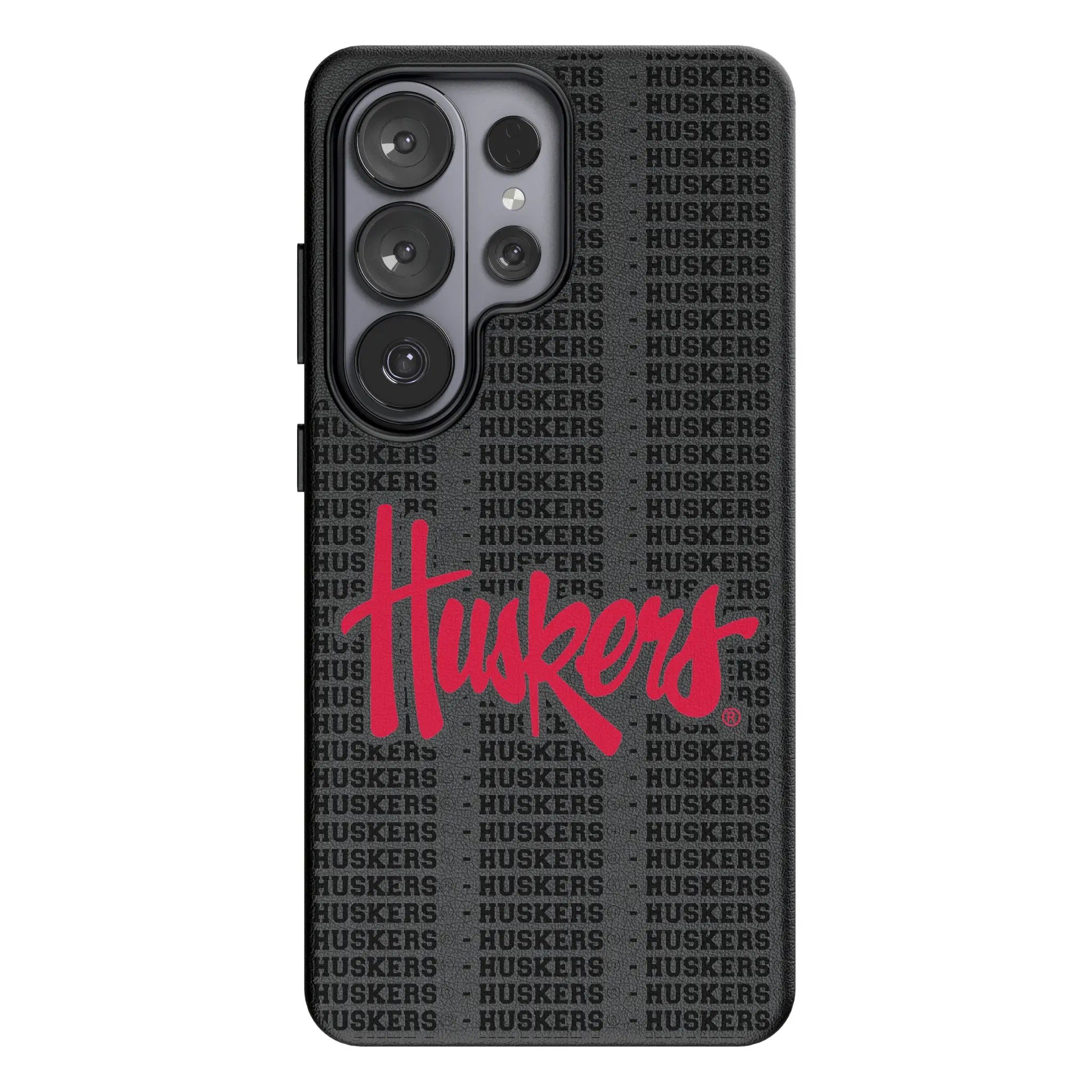 University of Nebraska Huskers Text Backdrop Galaxy MagSafe Compatible Phone Case for Samsung Galaxy#Device_Galaxy S26 Ultra