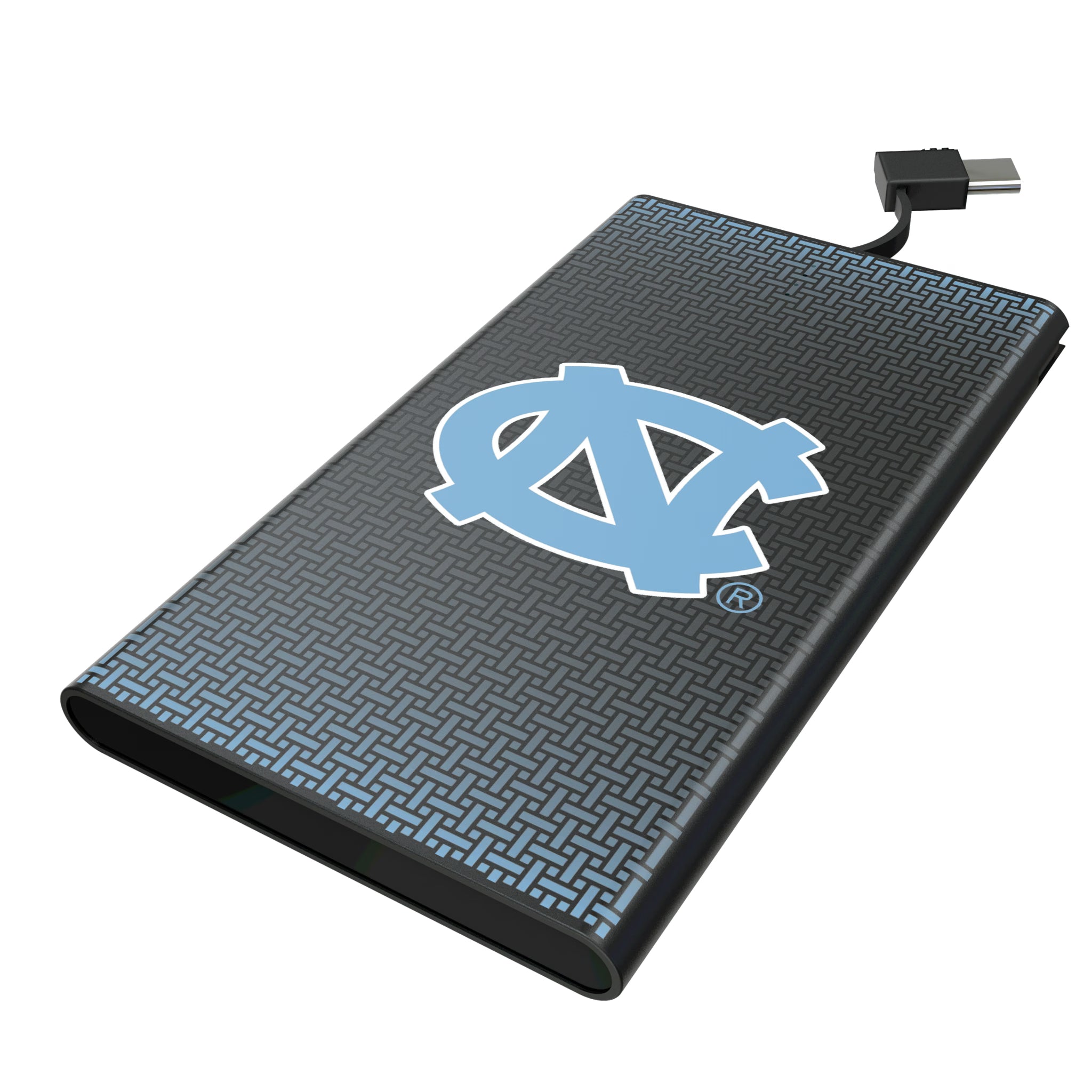 University of North Carolina Tar Heels Linen 5000mAh Flat Powerbank