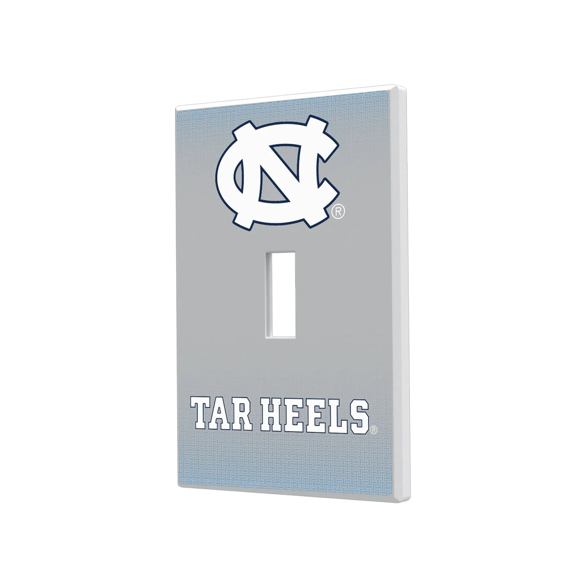 University of North Carolina Tar Heels Linen Hidden-Screw Light Switch Plate#Style_Single Toggle