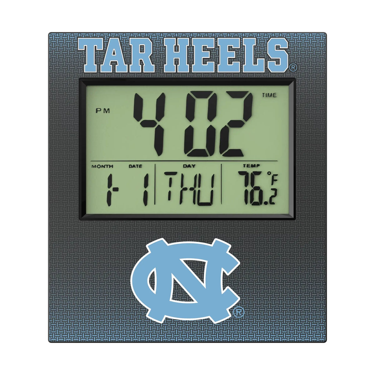 University of North Carolina Tar Heels Linen Wall Clock