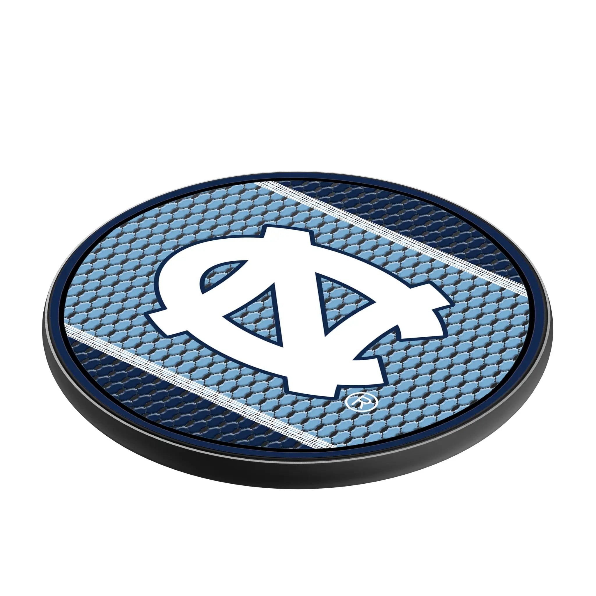 University of North Carolina Tar Heels Mesh 15-Watt Wireless Charger - Isometric View