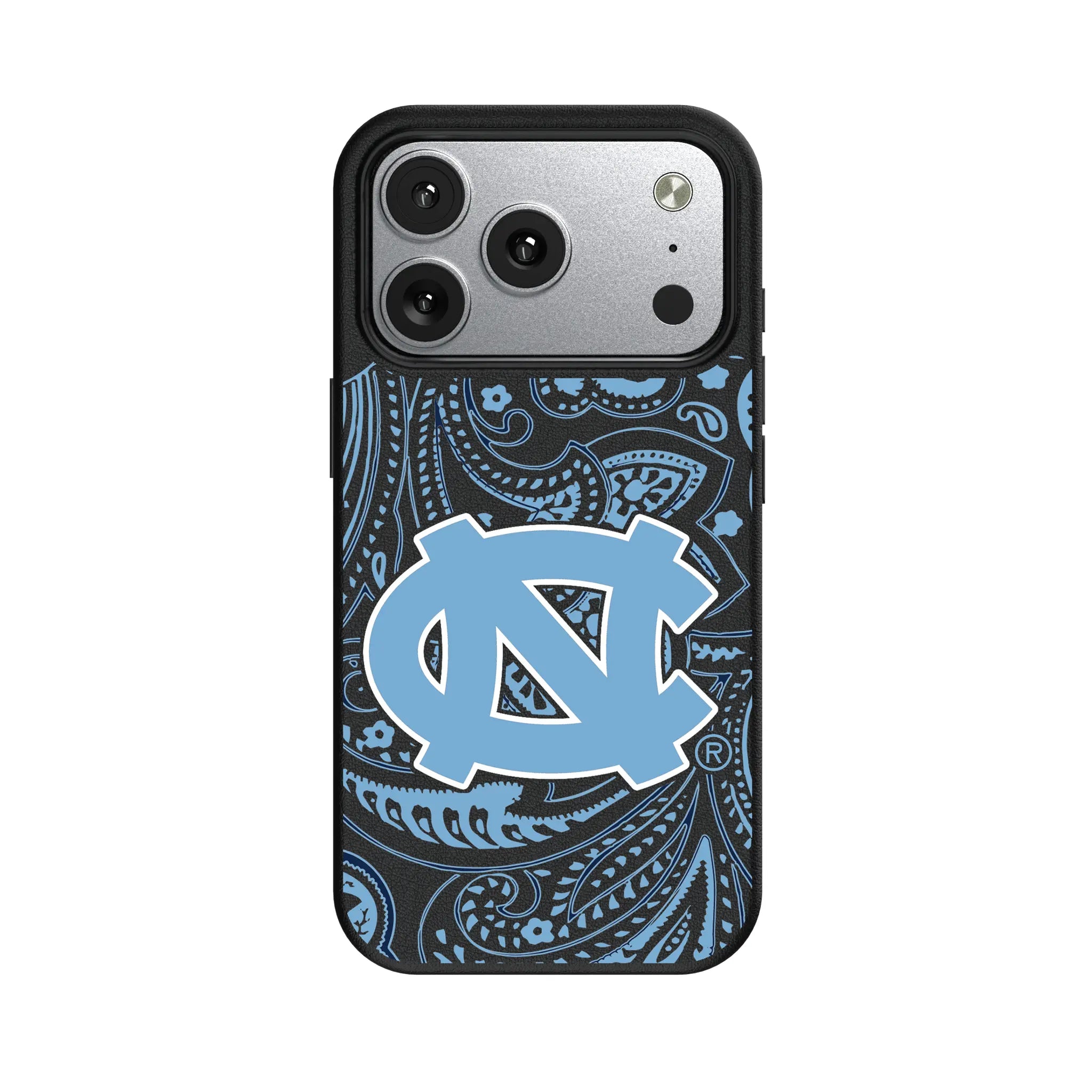 University of North Carolina Tar Heels Paisley iPhone MagSafe Compatible Phone Case for Apple iPhone#Device_iPhone 17 Pro
