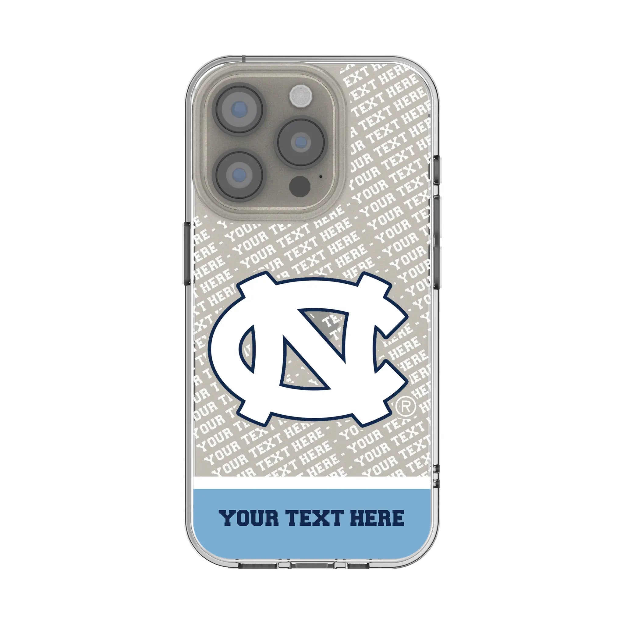 University of North Carolina Tar Heels Personalized EndZone Plus iPhone Clear Phone Case for Apple iPhone