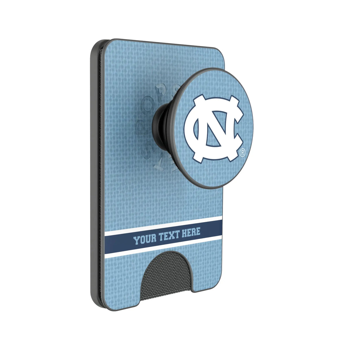 University of North Carolina Tar Heels Personalized Endzone Solid Popsockets Wallet Magnetic