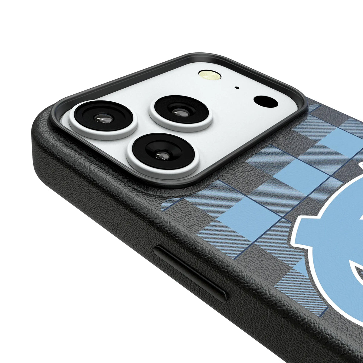 University of North Carolina Tar Heels Plaid iPhone MagSafe Compatible Phone Case for Apple iPhone - Detail#Device_iPhone 18 Pro