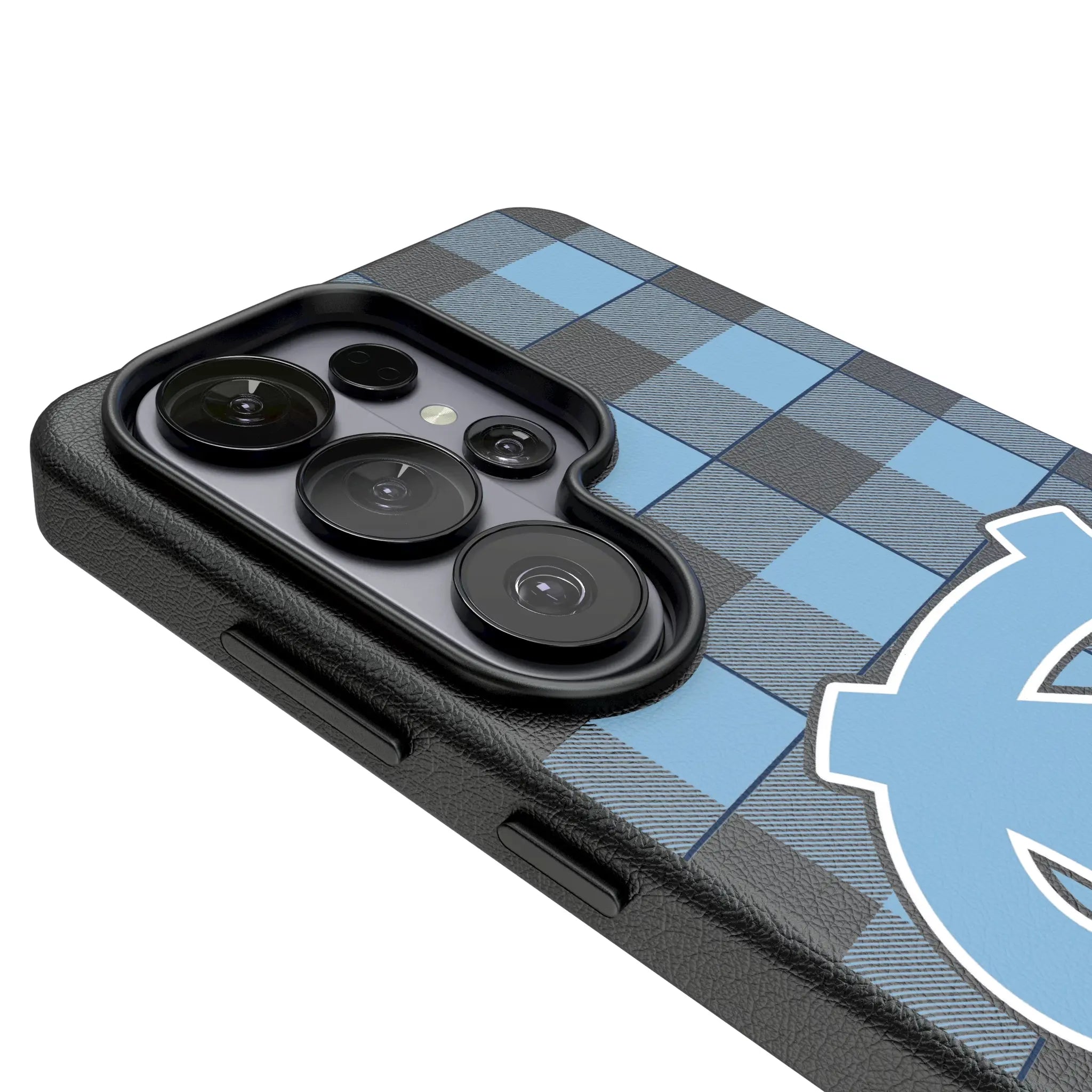 University of North Carolina Tar Heels Plaid Galaxy MagSafe Compatible Phone Case for Samsung Galaxy - Detail#Device_Galaxy S26 Ultra